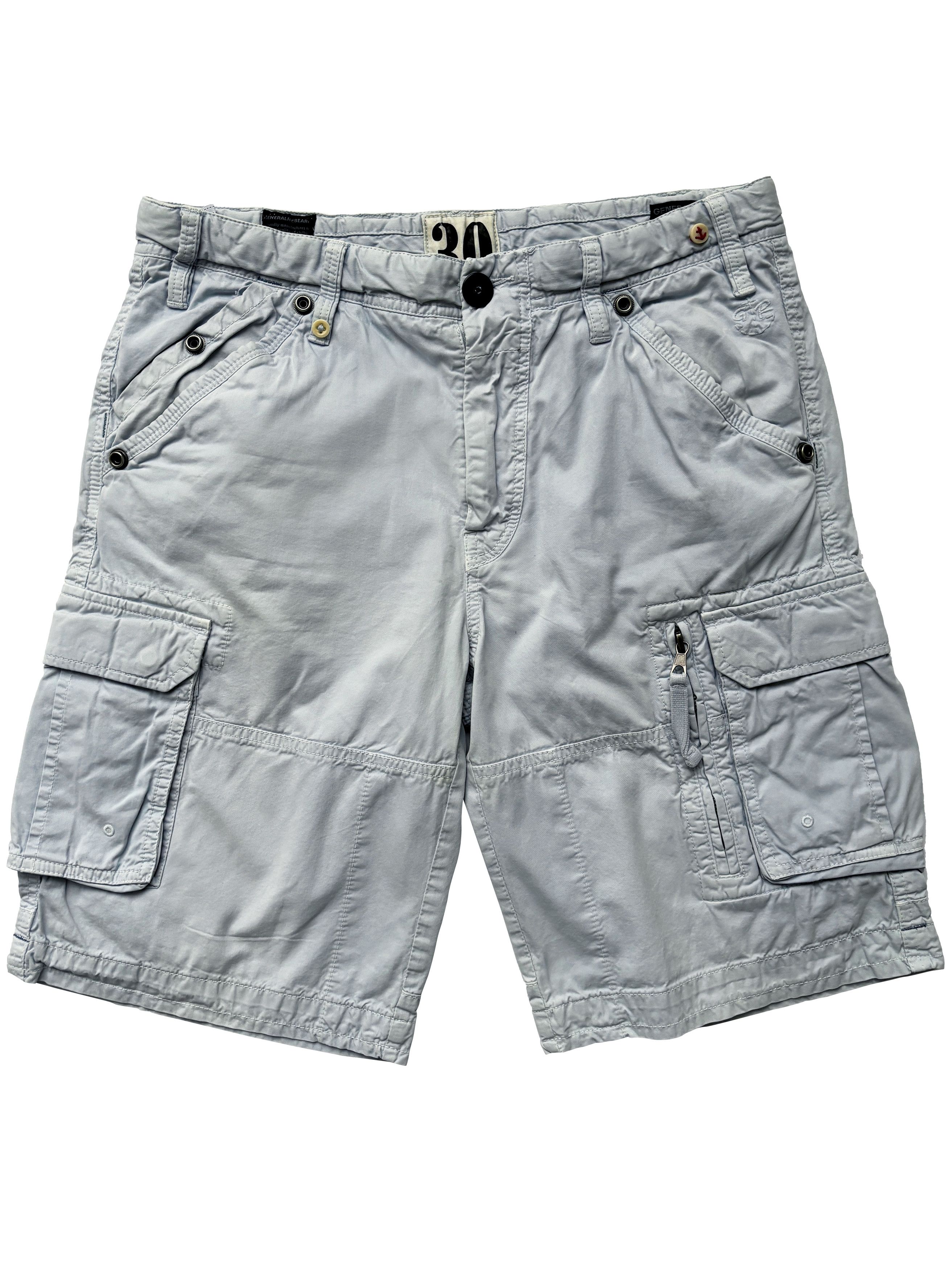 General Research ⚡️QUICK SALE⚡️General Research Pale Blue Cargo Shorts Size US 30 / EU 46 - 1 Thumbnail