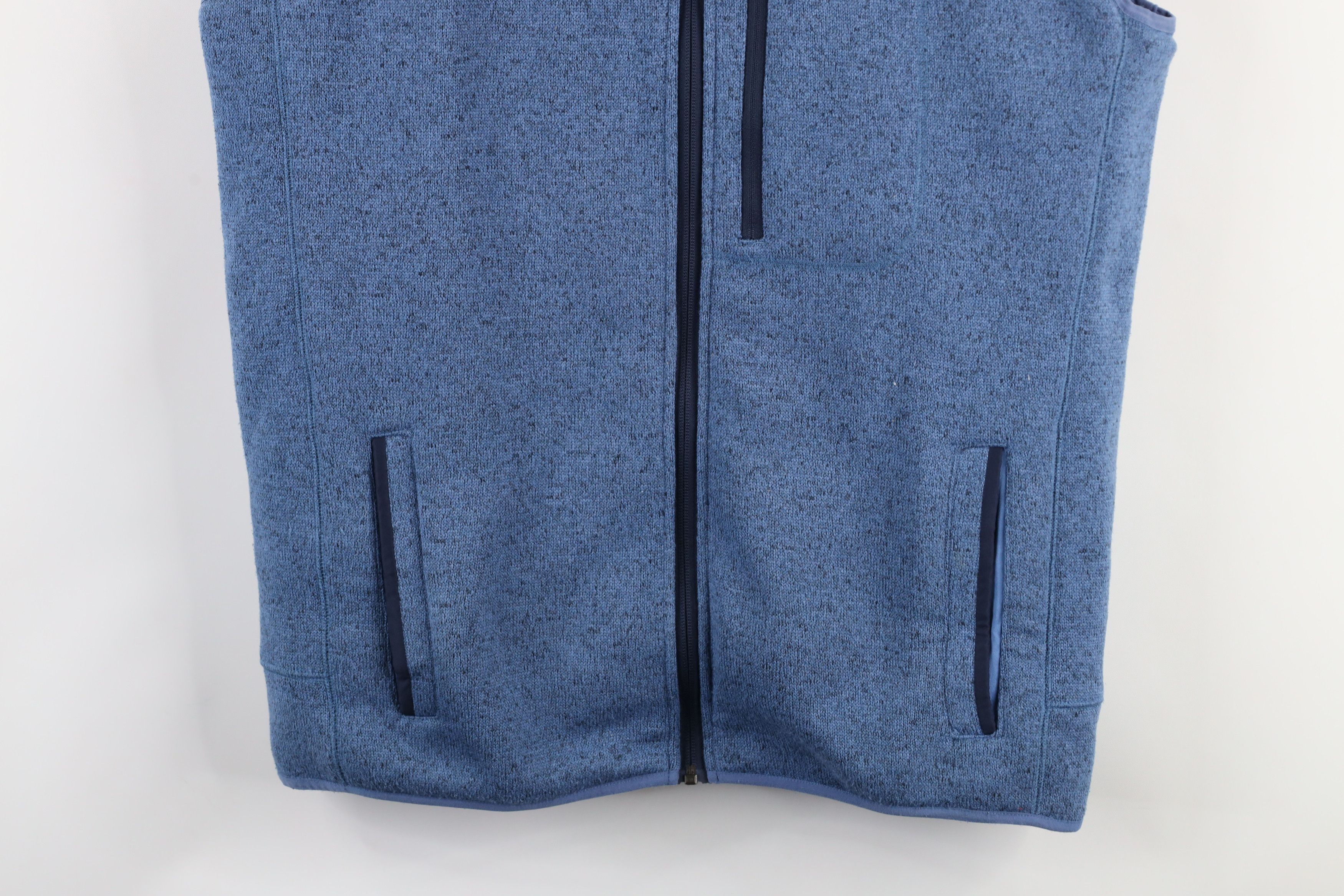 Southern Proper × Vintage Southern Proper Fleece Full Zip Vest Jacket Heather Blue Size US L / EU 52-54 / 3 - 3 Thumbnail