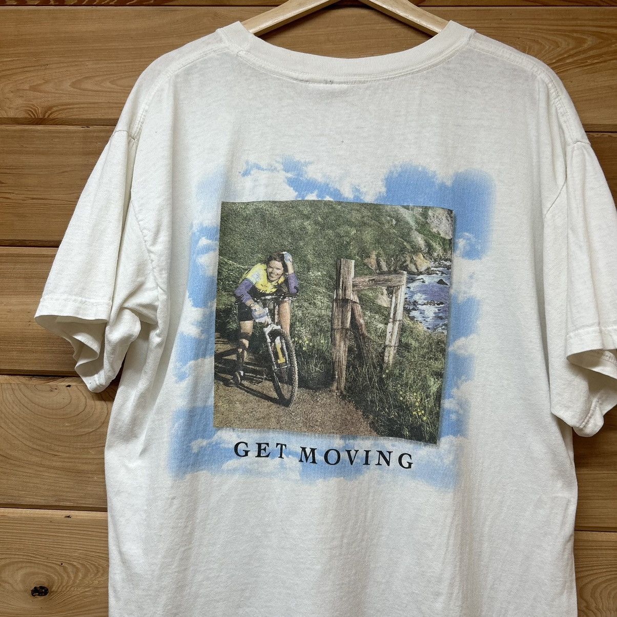 Vintage Vintage 90s Claritin Allergy Drug Cyclist Graphic T Shirt Size US L / EU 52-54 / 3 - 2 Thumbnail