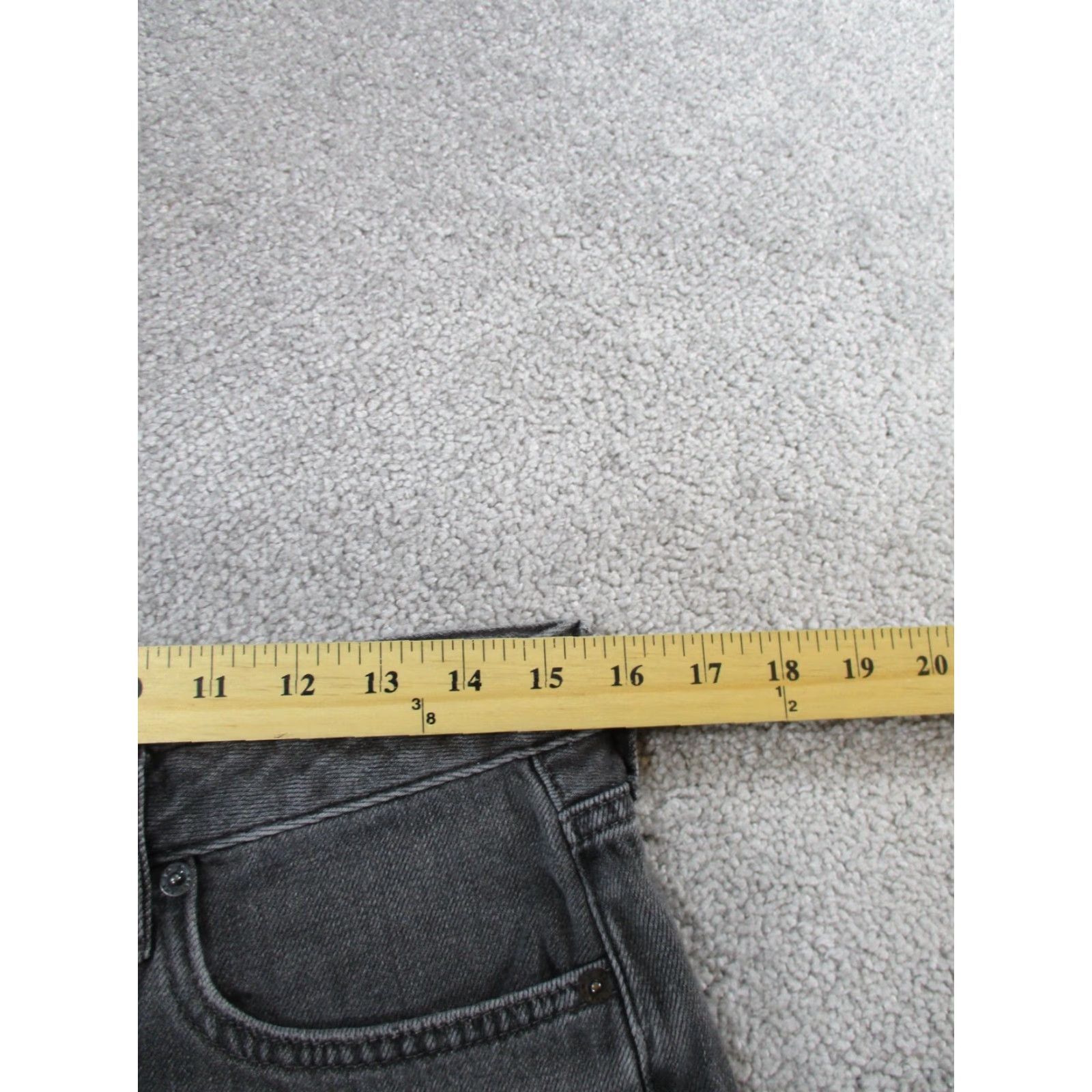 Free People Free People Shorts Womens 27 Gray Denim Button Fly Cut-Offs - Bohemian Festival Casual Party/Cocktail Travel Womens Size 27" / US 4 / IT 40 - 6 Thumbnail