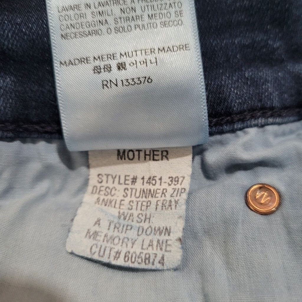 MOTHER Mother Jeans Stunner Zip Ankle Step Fray Women’s. Size 26 Size 26" / US 2 / IT 38 - 14 Thumbnail