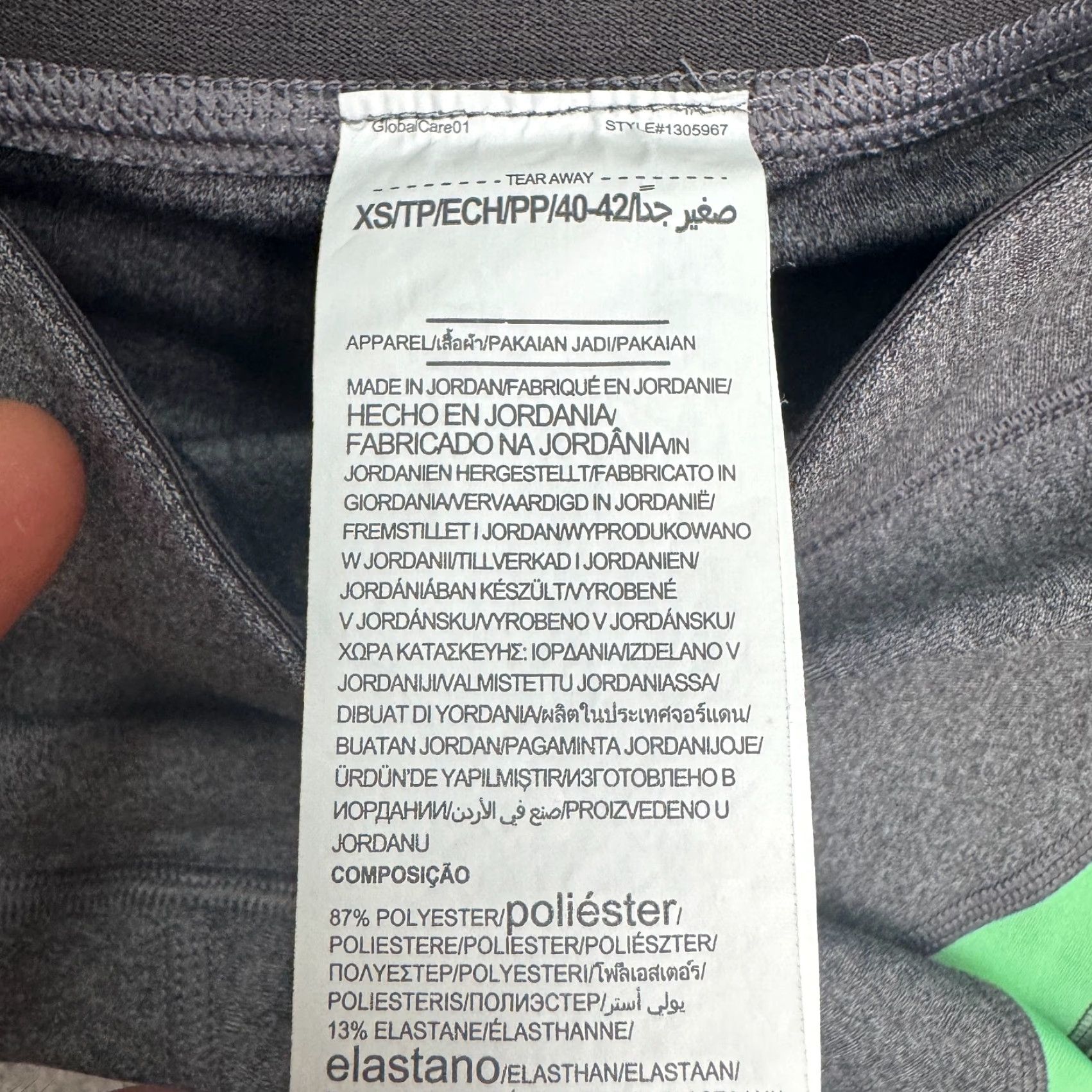 Under Armour Under Armour HeatGear Compression Leggings Womens XS Color Block Gray Black Green Size 26" / US 2 / IT 38 - 7 Thumbnail