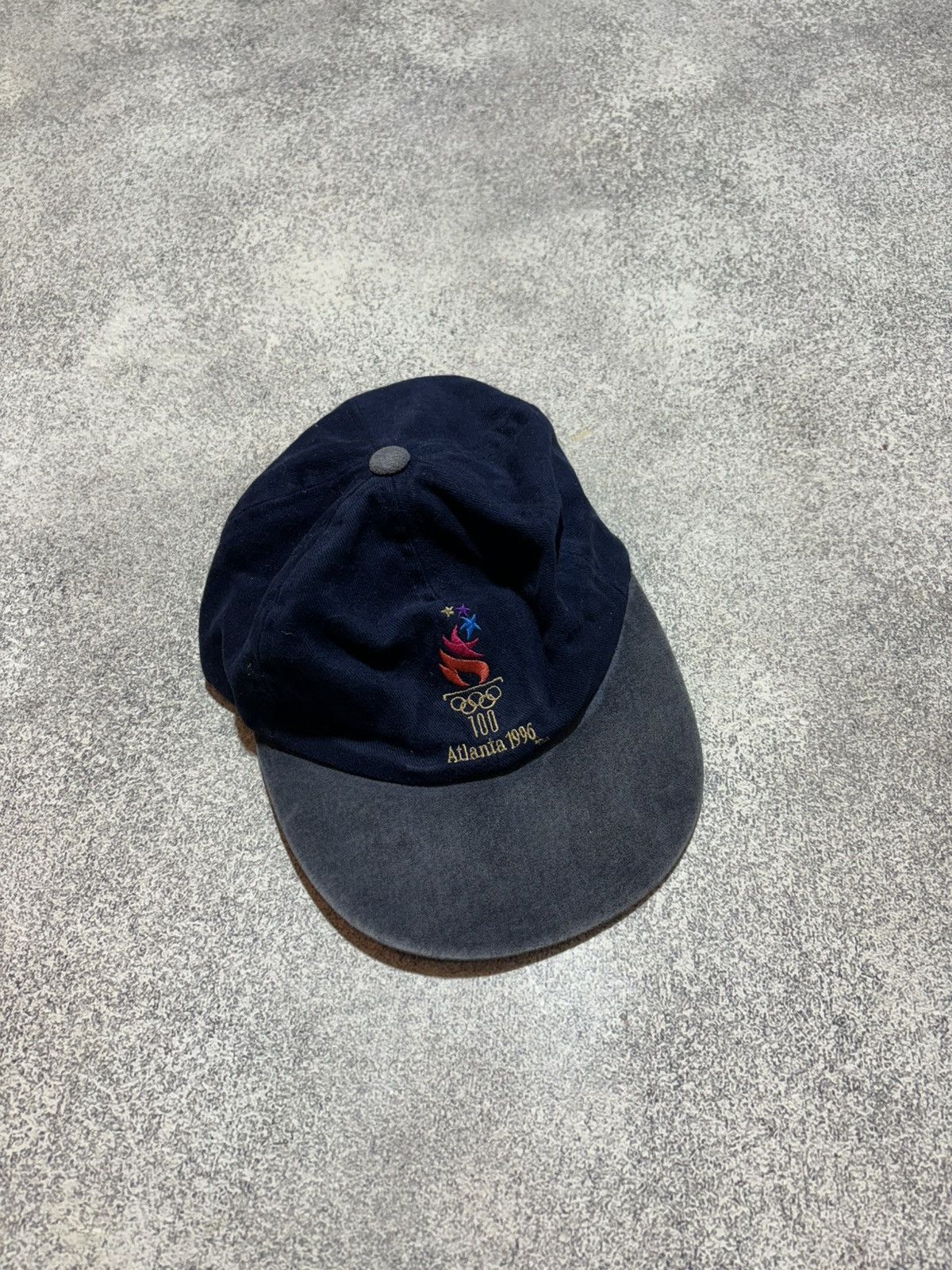 USA Olympics × Vintage NEW RARE VTG 1990s Olympics Atlanta 1996 Champion Strap Hat Size ONE SIZE - 1 Thumbnail