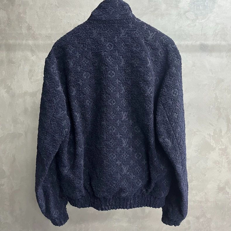 Louis Vuitton LOUIS VUITTON Navy Blue Graphic Printed Zip High Neck Casua Size US M / EU 48-50 / 2 - 5 Thumbnail