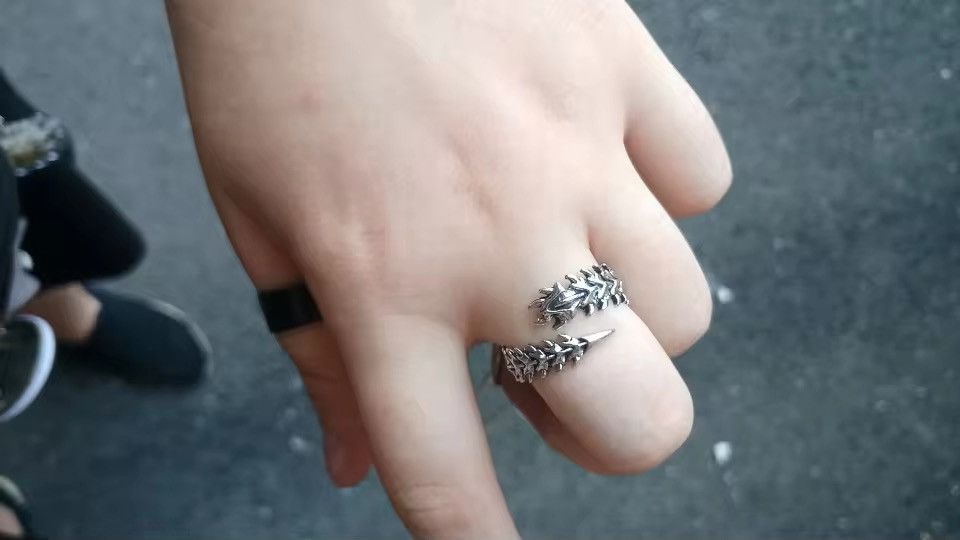 Jewelry × Vintage Keel Spine Open Ring Size ONE SIZE - 2 Thumbnail