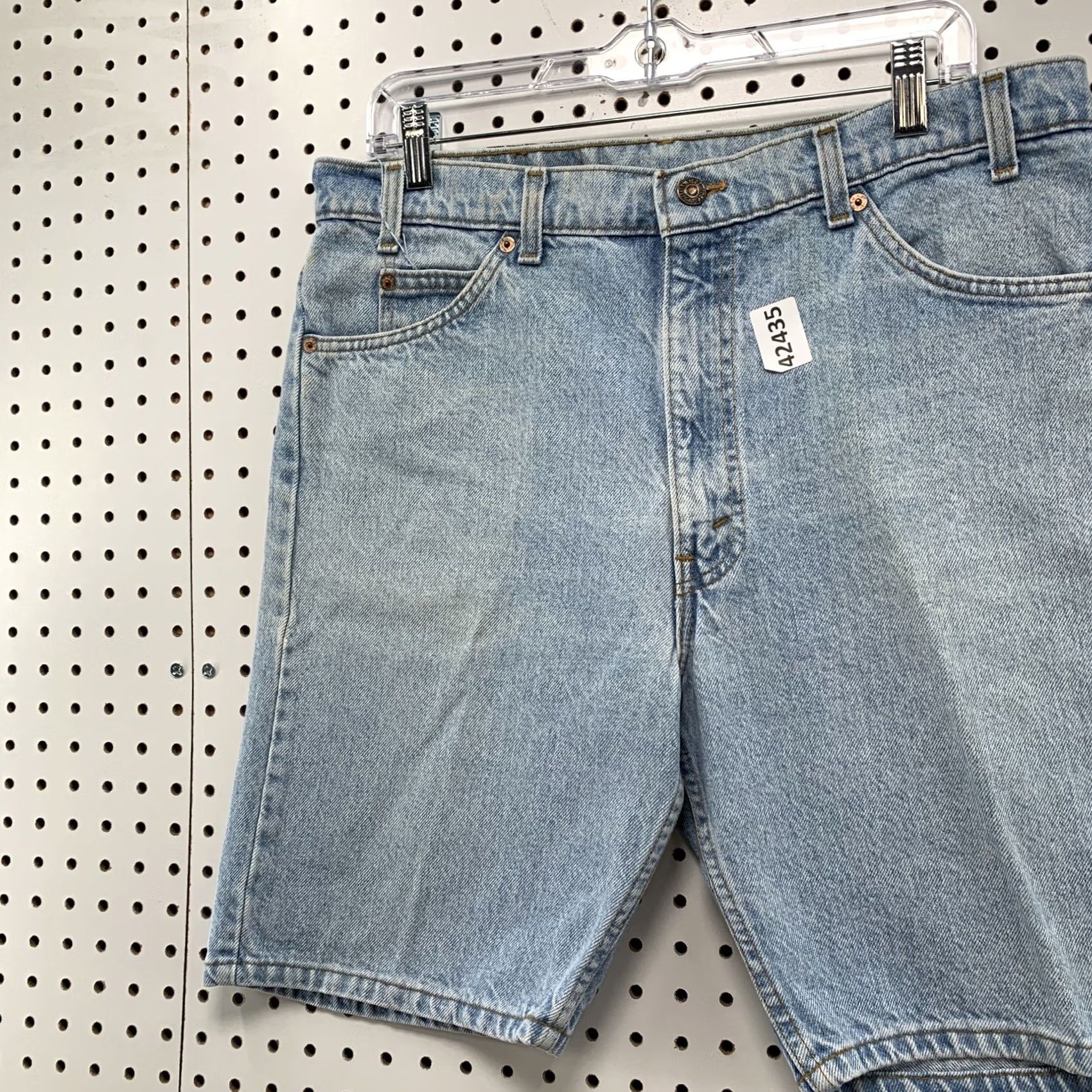 Levi's VINTAGE Levi's Denim Shorts Mens 34x9 Light Wash 90s Orange Tab 5-Pocket Dictionary Size US 34 / EU 50 - 5 Thumbnail