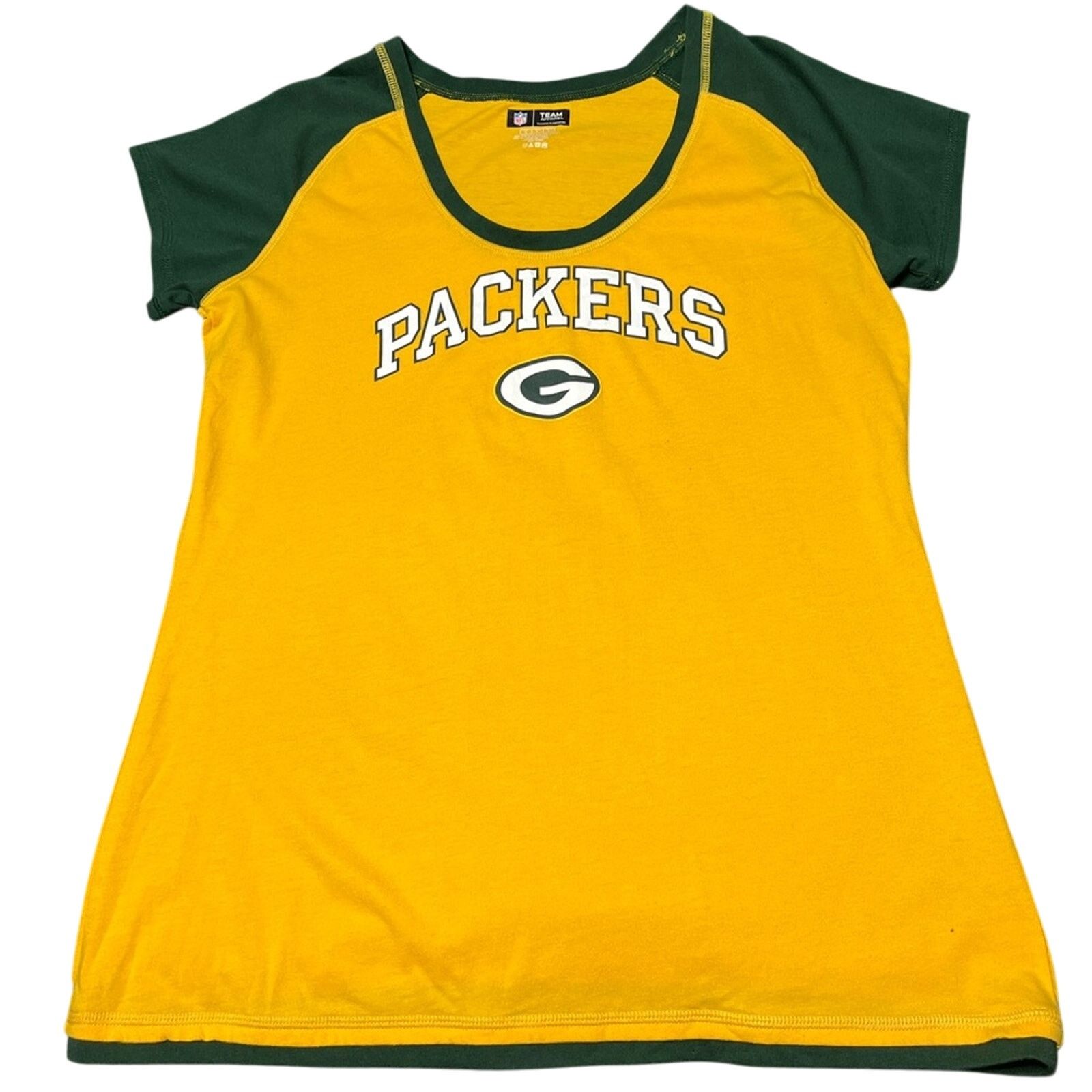 NFL NFL Team Apparel Women's Green Bay Packers T-Shirt L Large Size L / US 10 / IT 46 - 1 Thumbnail