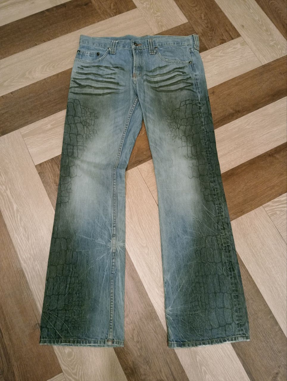 semanticdesign VINTAGE SEMANTIC DESIGN FLARE JEANS Size US 36 / EU 52 - 1 Thumbnail