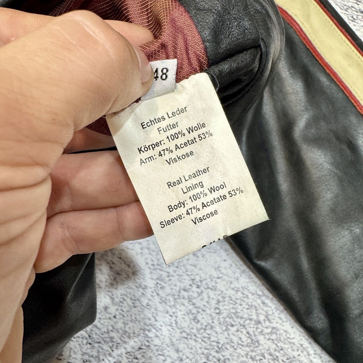 Strellson Strellson Mens Leather Jacket Wool Lining 48 size M Size US M / EU 48-50 / 2 - 16 Thumbnail