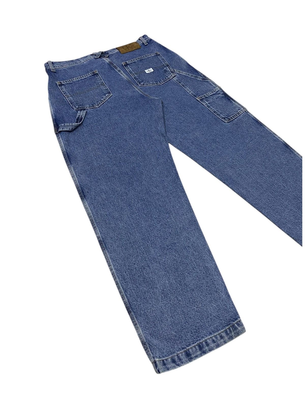 Calvin Klein Vintage 90s Calvin Klein Carpenter Denim Pants Size US 32 / EU 48 - 21 Thumbnail