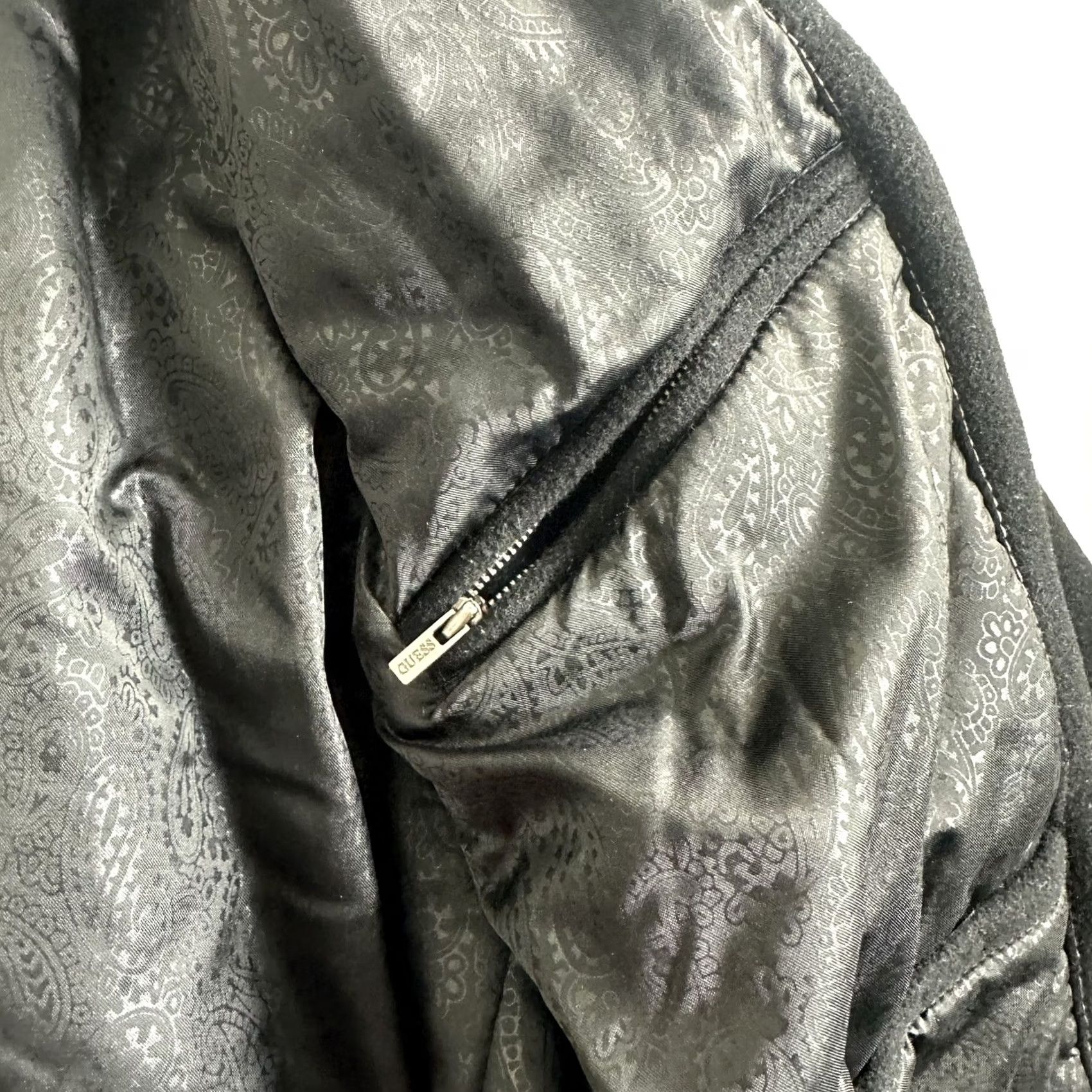 Guess GUESS Coat Jacket Wool Blend Lined Full Zip Pockets Black Mens Size Large Heavy Size US L / EU 52-54 / 3 - 7 Thumbnail