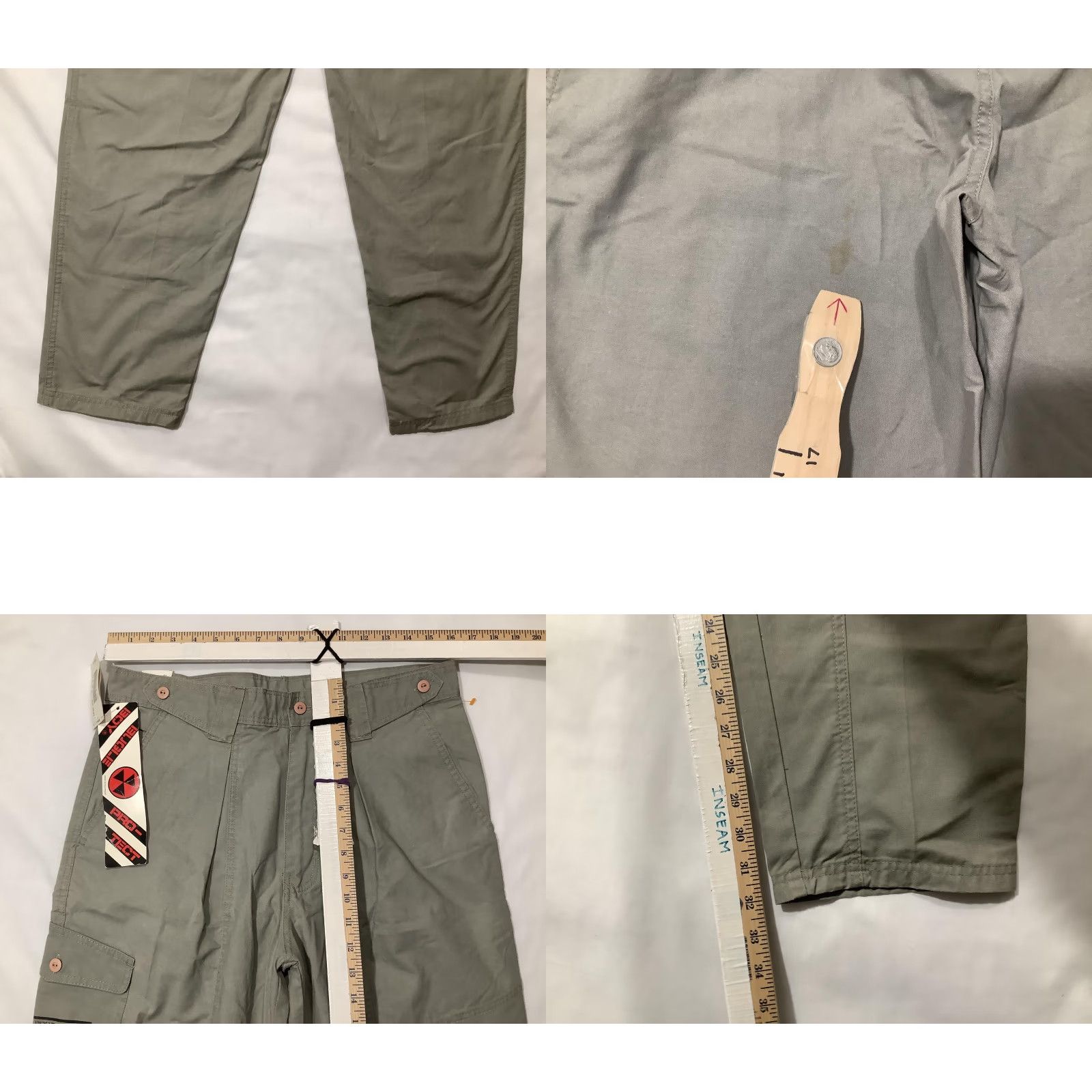 Bugle Boy Bugle Boy Pants Mens 34x33 Green Pleated Front Cargo Pocket 90's Sears Vintage Size US 34 / EU 50 - 8 Thumbnail