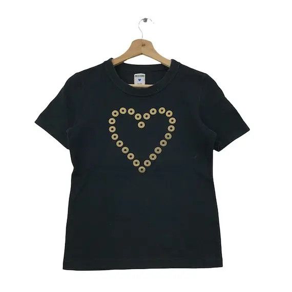 Moschino Vtg MOSCHINO LOVE JEANS Monogram Tee Shirt Made In Italy Size XS / US 0-2 / IT 36-38 - 1 Thumbnail