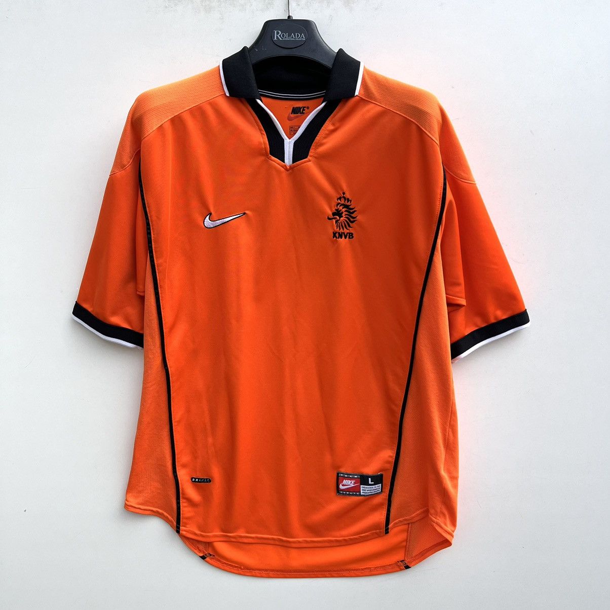 Nike × Vintage 2000 Vintage Netherlands Nike Soccer Jersey Size US L / EU 52-54 / 3 - 1 Thumbnail