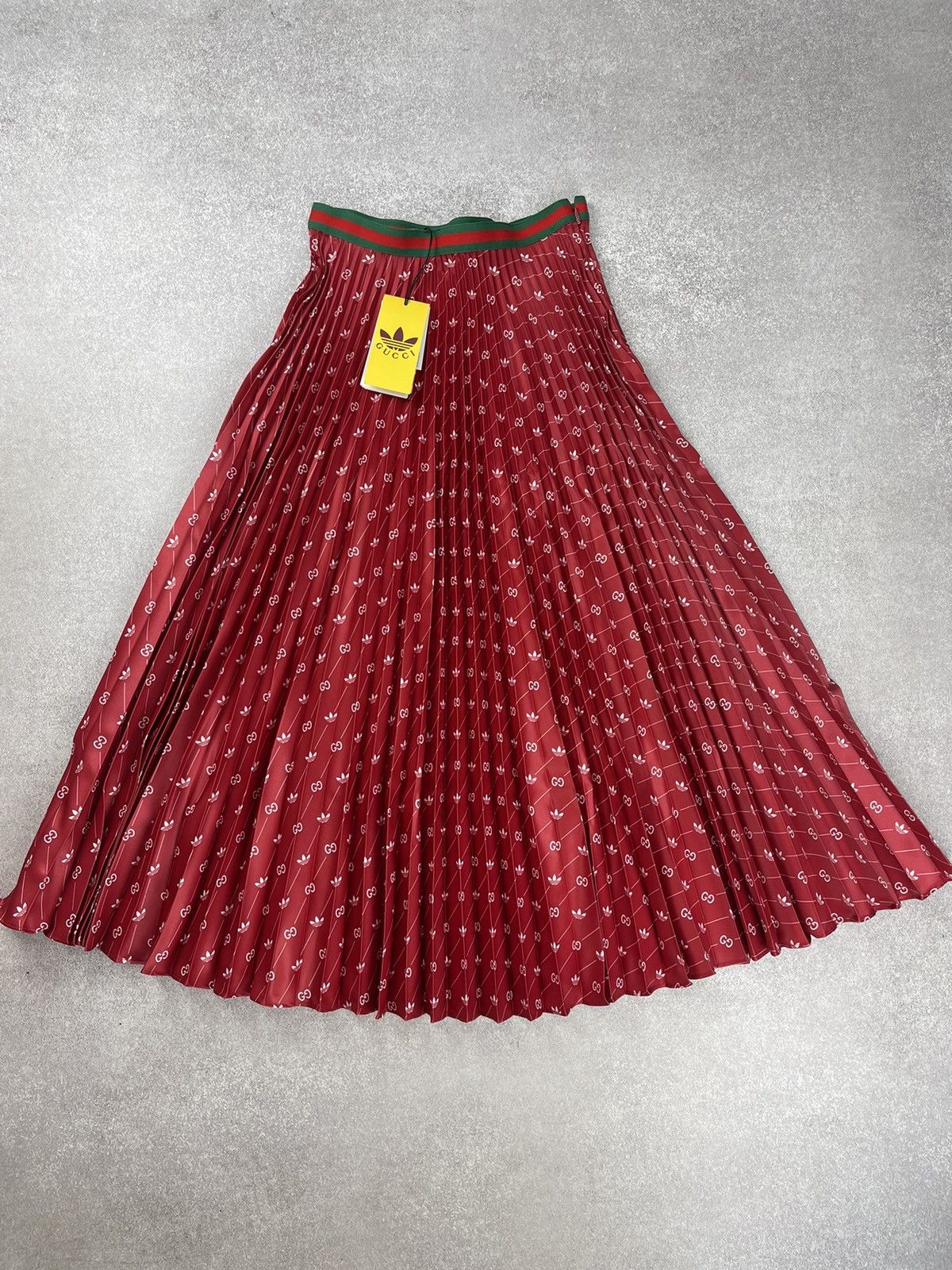 Gucci Adidas x Gucci Polyester Red Skirt Size 42 Size 28" / US 6 / IT 42 - 2 Thumbnail