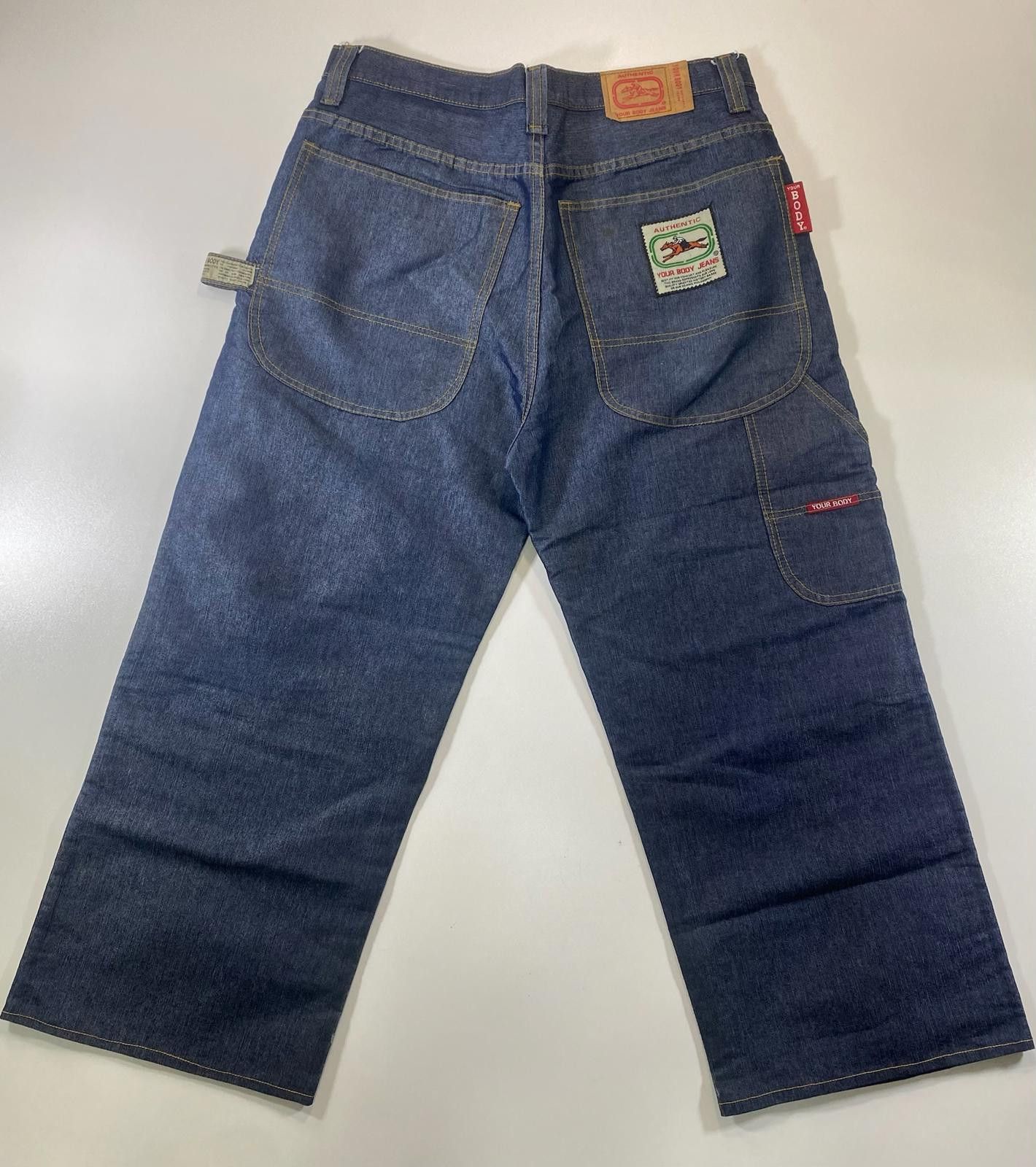 Unknown London Vintage your body Men's Denim wide body cargo style pants Size US 36 / EU 52 - 6 Thumbnail