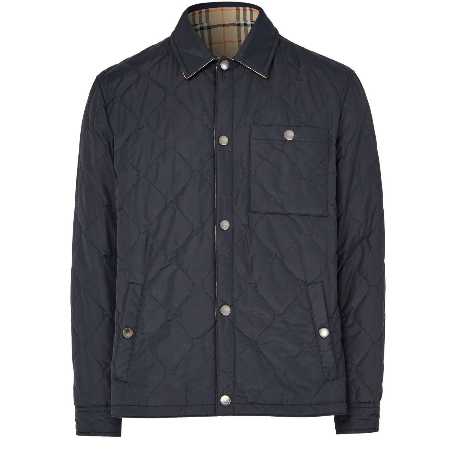 Burberry BURBERRY Navy Jacket New And Authentic (Men's Size:S;) Size US S / EU 44-46 / 1 - 1 Thumbnail
