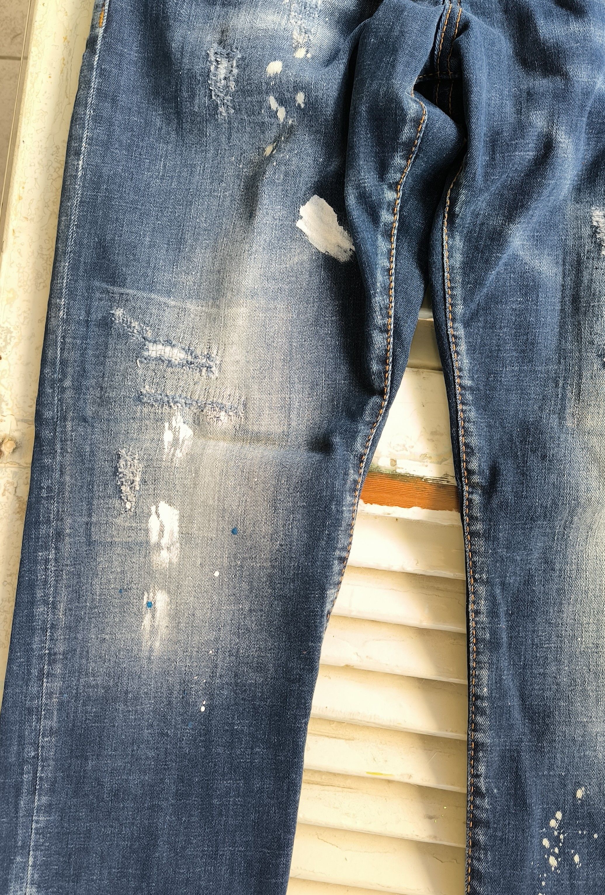 Dsquared2 Dsquared2 SS22 Twinphony Relax Long Crotch Jeans Distressed Size US 30 / EU 46 - 4 Thumbnail