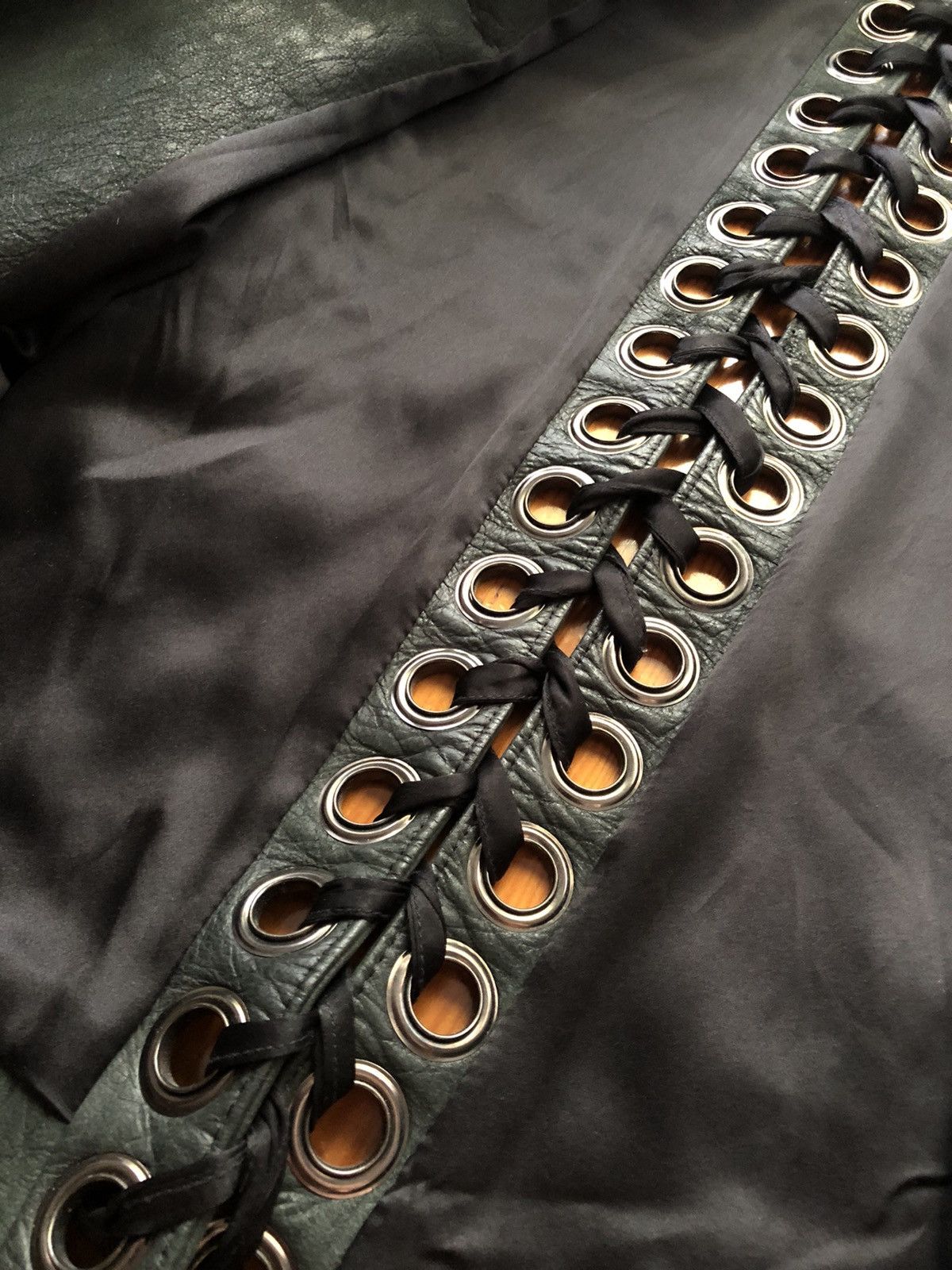 Other Very Rare Heavy Duty Lace Up Motorcycle Jacket Size M / US 6-8 / IT 42-44 - 19 Thumbnail