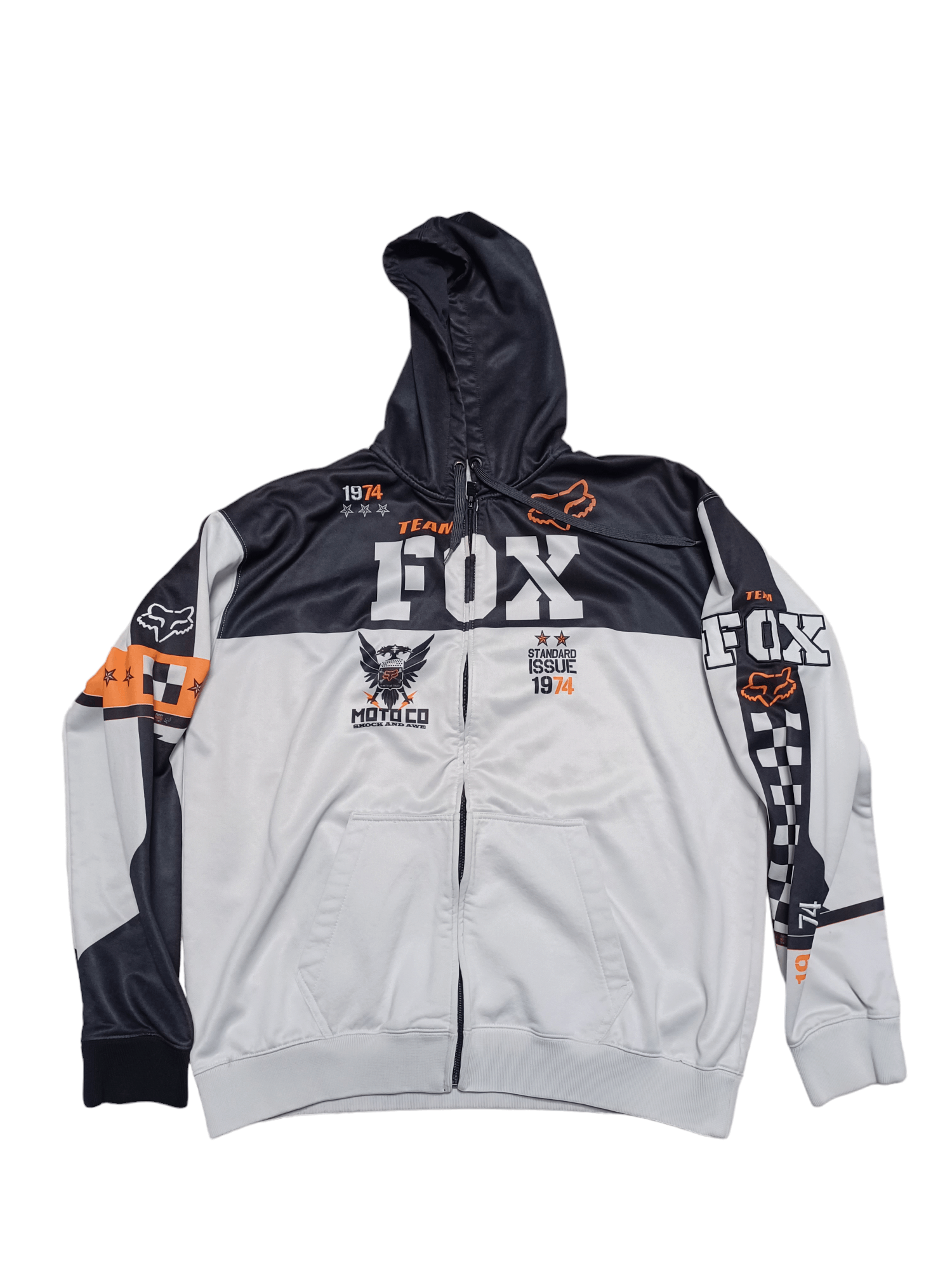 Fox Racing FOX RACING BIGLOGO EMBROIDERED ZIP HOODIE LIGHT JACKET Size US XXL / EU 58 / 5 - 1 Thumbnail