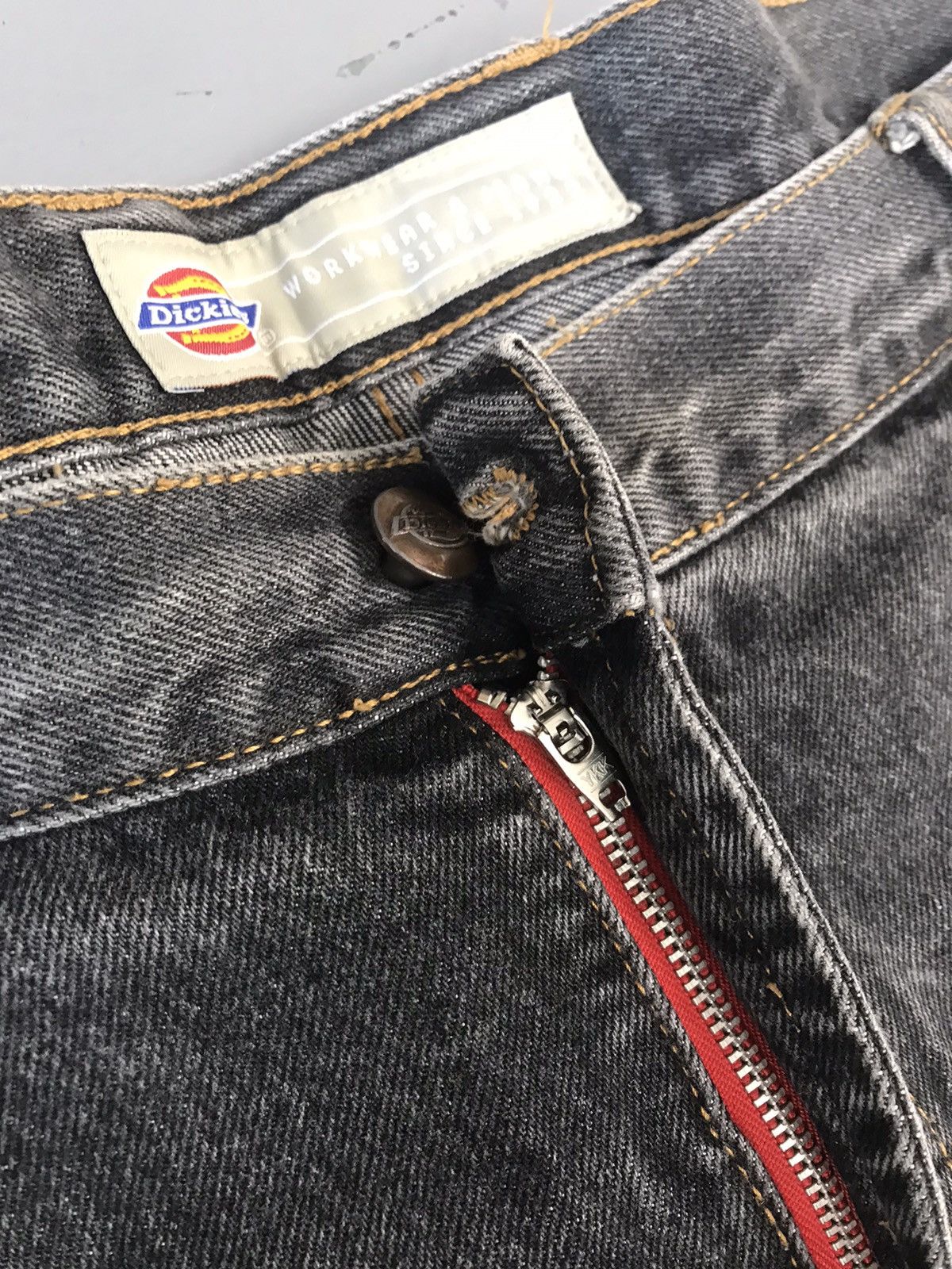 Dickies × Vintage Vintage dickies spell out embroidered denim Size US 40 / EU 56 - 12 Thumbnail