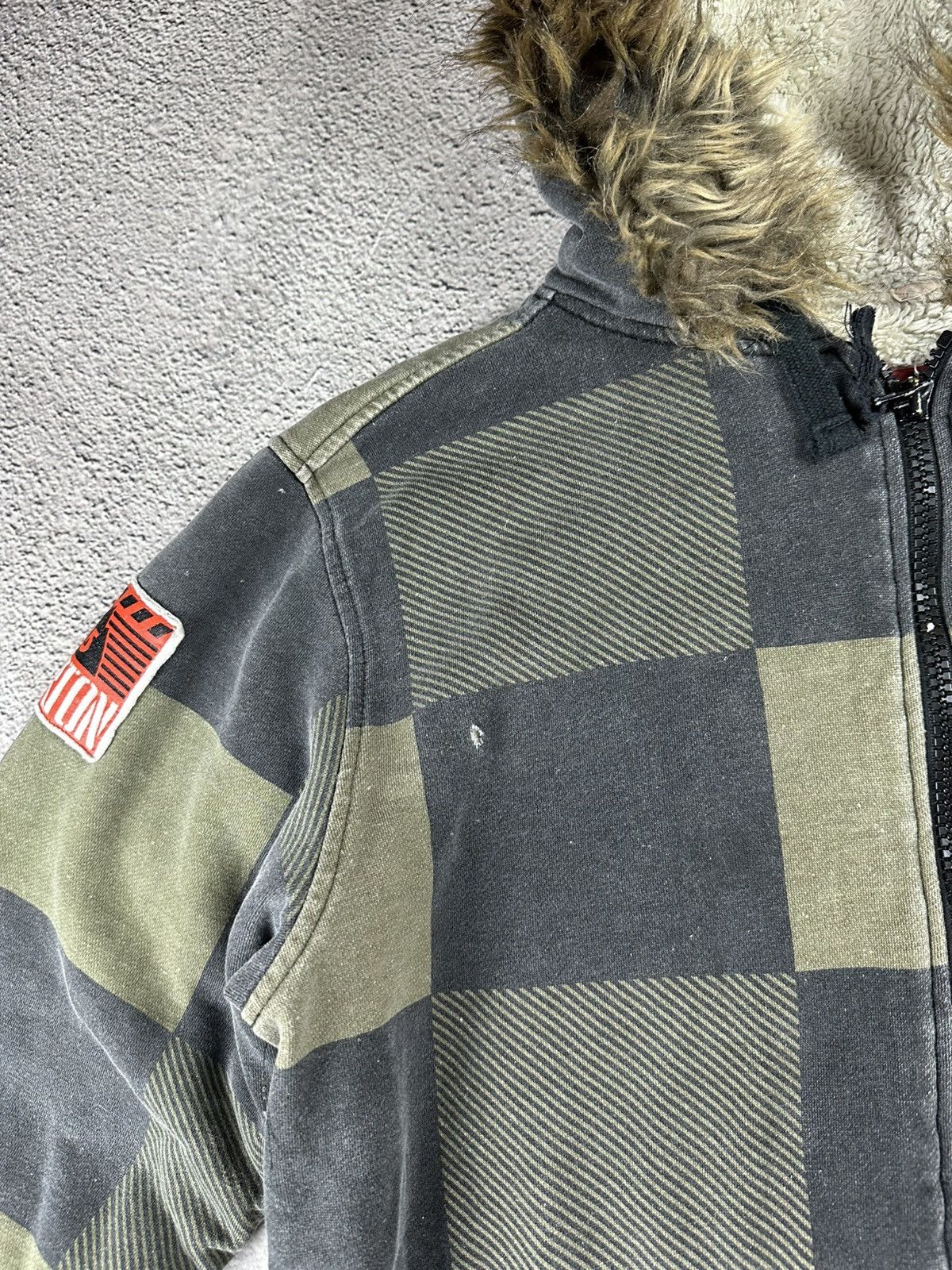 Other VTG Fur Fuzzy Faux Bomber Jacket Japan Y2K Hype Style Size US M / EU 48-50 / 2 - 8 Thumbnail