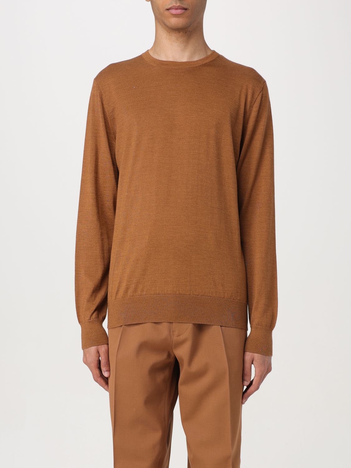image of Ermenegildo Zegna Zegna Sweater Men Brown (Size Medium)