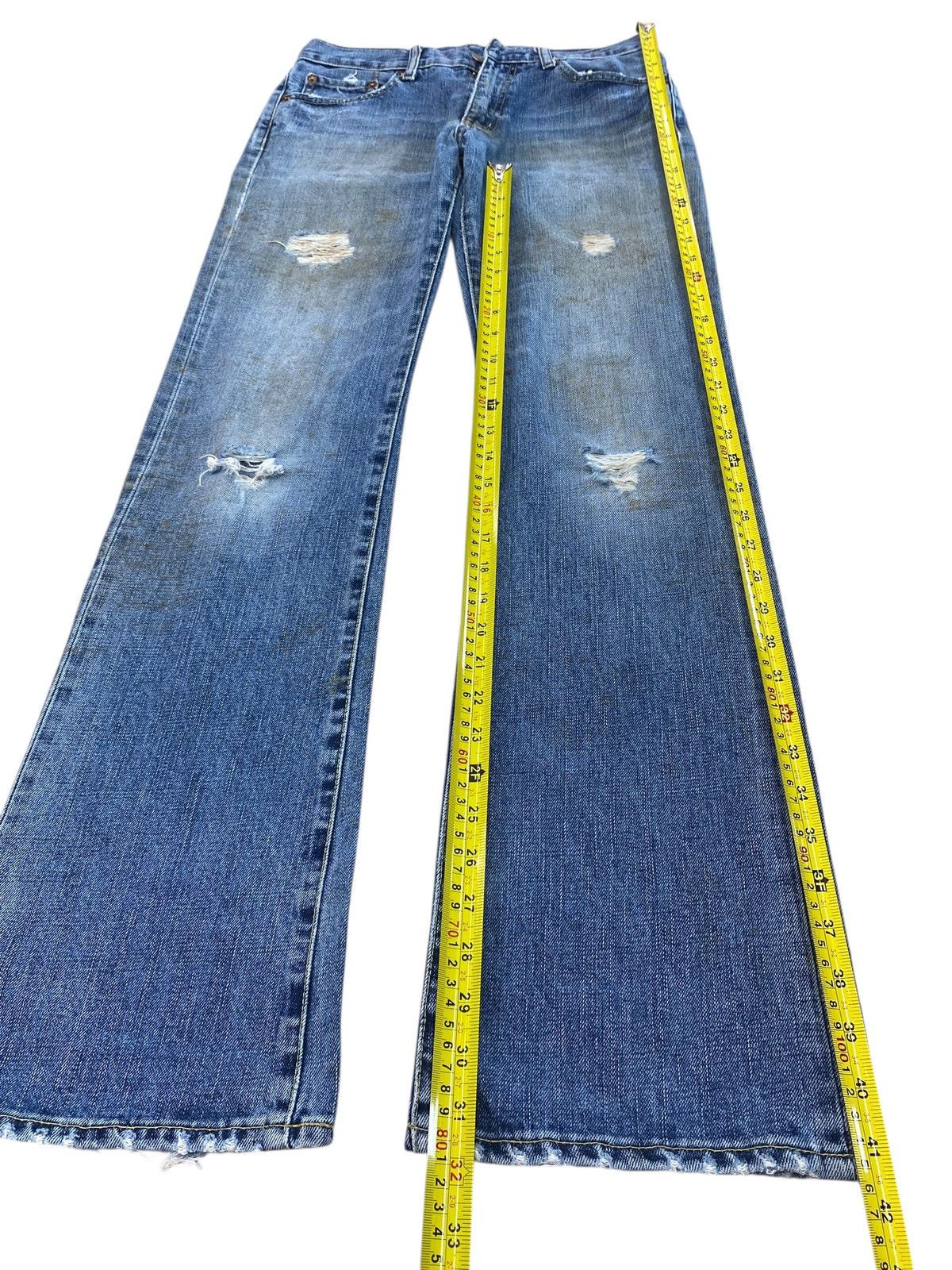 Uniqlo Vintage Uniqlo Rusty Wash Stye Flare Jeans Size US 30 / EU 46 - 7 Thumbnail