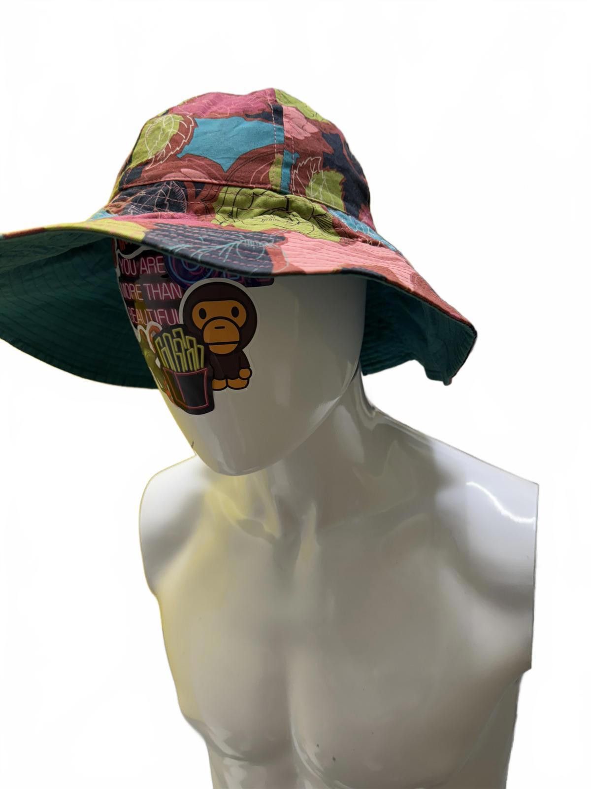 Designer Kitsch Glam Reversible Floral Bucket Hat Size ONE SIZE - 4 Thumbnail