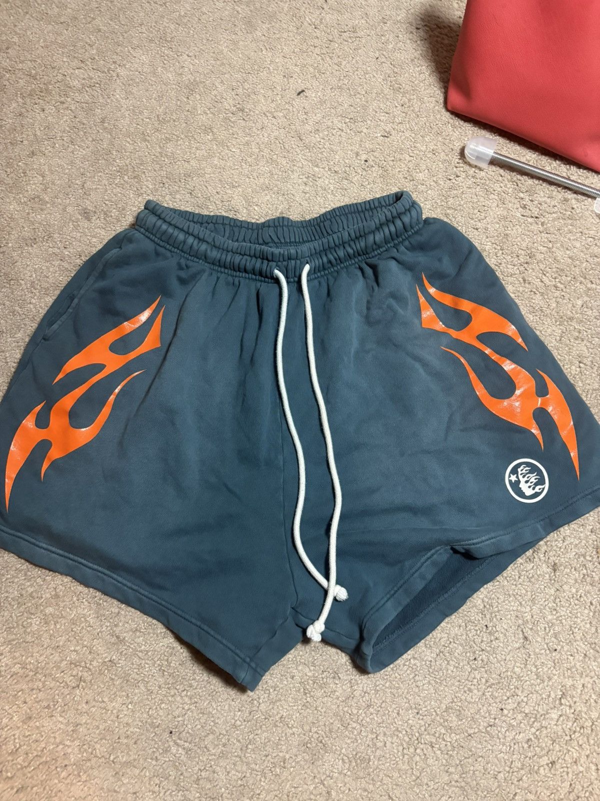 HELLSTAR Hellstar flame shorts green/orange size xl Size US 32 / EU 48 - 1 Thumbnail