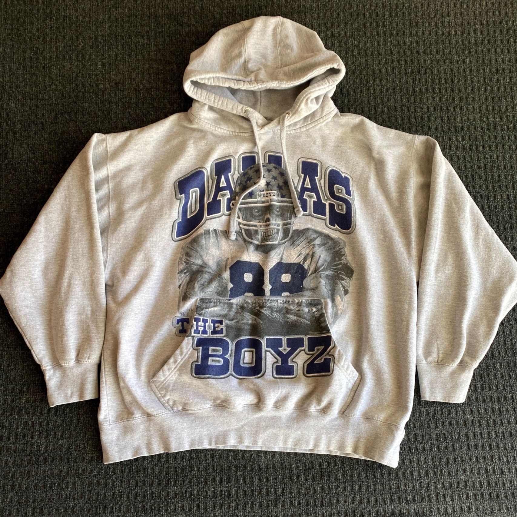 Vintage VINTAGE Dallas Cowboys The Boyz Hoodie 90s y2k Skull Tattoo 3XL (Fits like XL) Size US XL / EU 56 / 4 - 3 Thumbnail