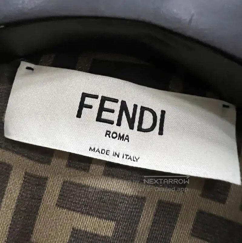 Fendi Fendi Brown Silk Logo Long Sleeve Shirt . Size US M / EU 48-50 / 2 - 2 Thumbnail