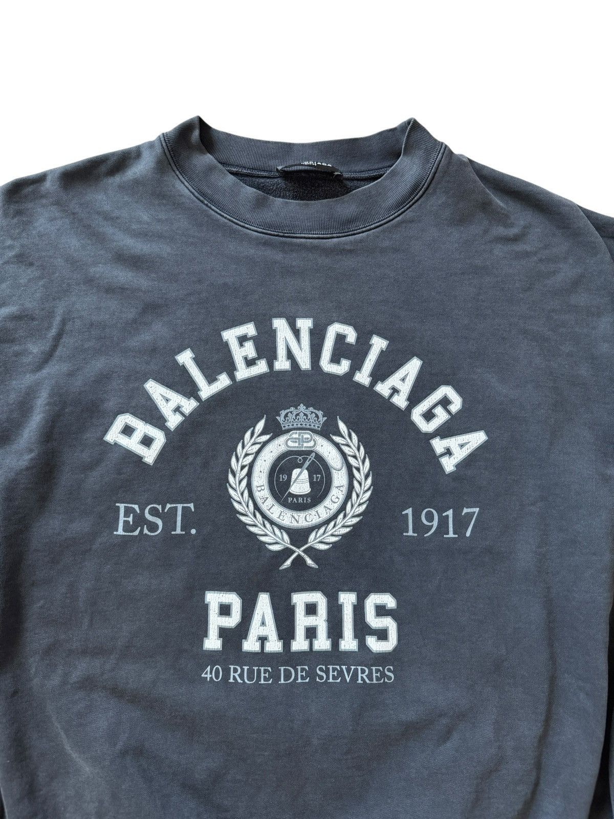Balenciaga *RARE* BALENCIAGA DEMNA 1917 COLLEGE CREWNECK Size US L / EU 52-54 / 3 - 6 Thumbnail