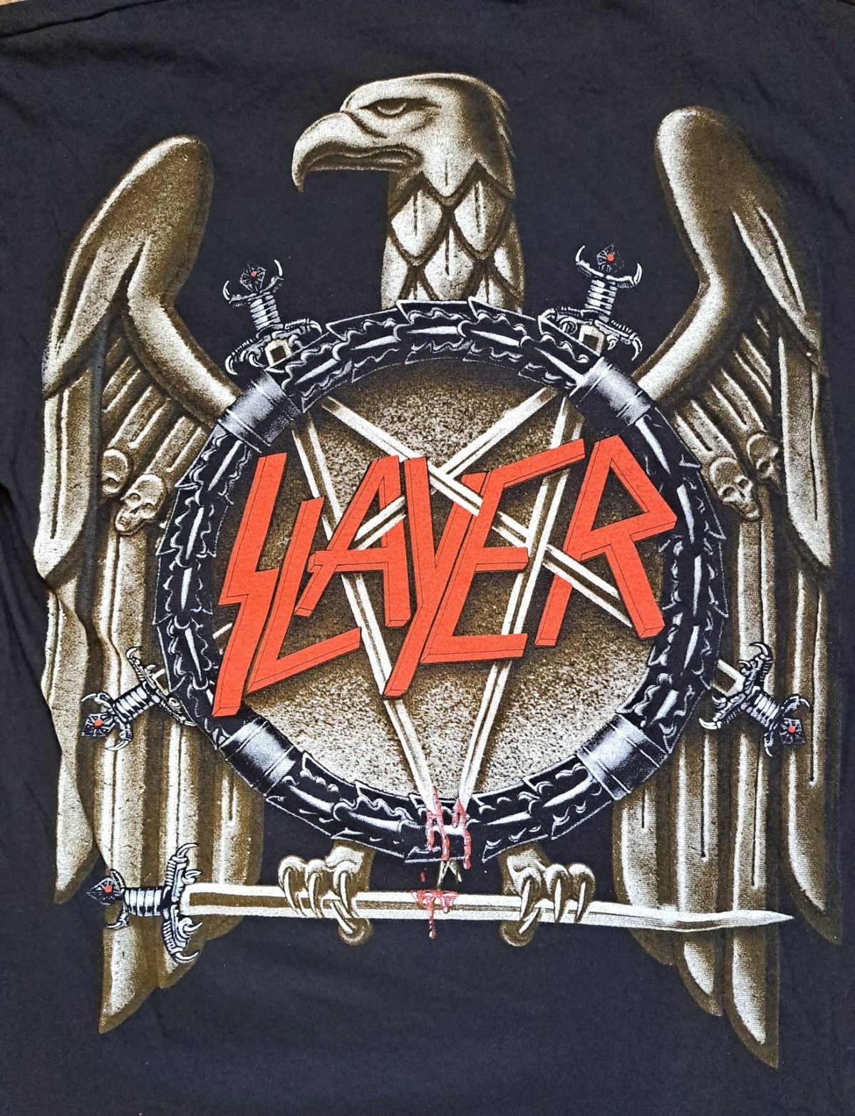 Band Tees SLAYER x Vintage T-Shirt Size US XL / EU 56 / 4 - 4 Thumbnail