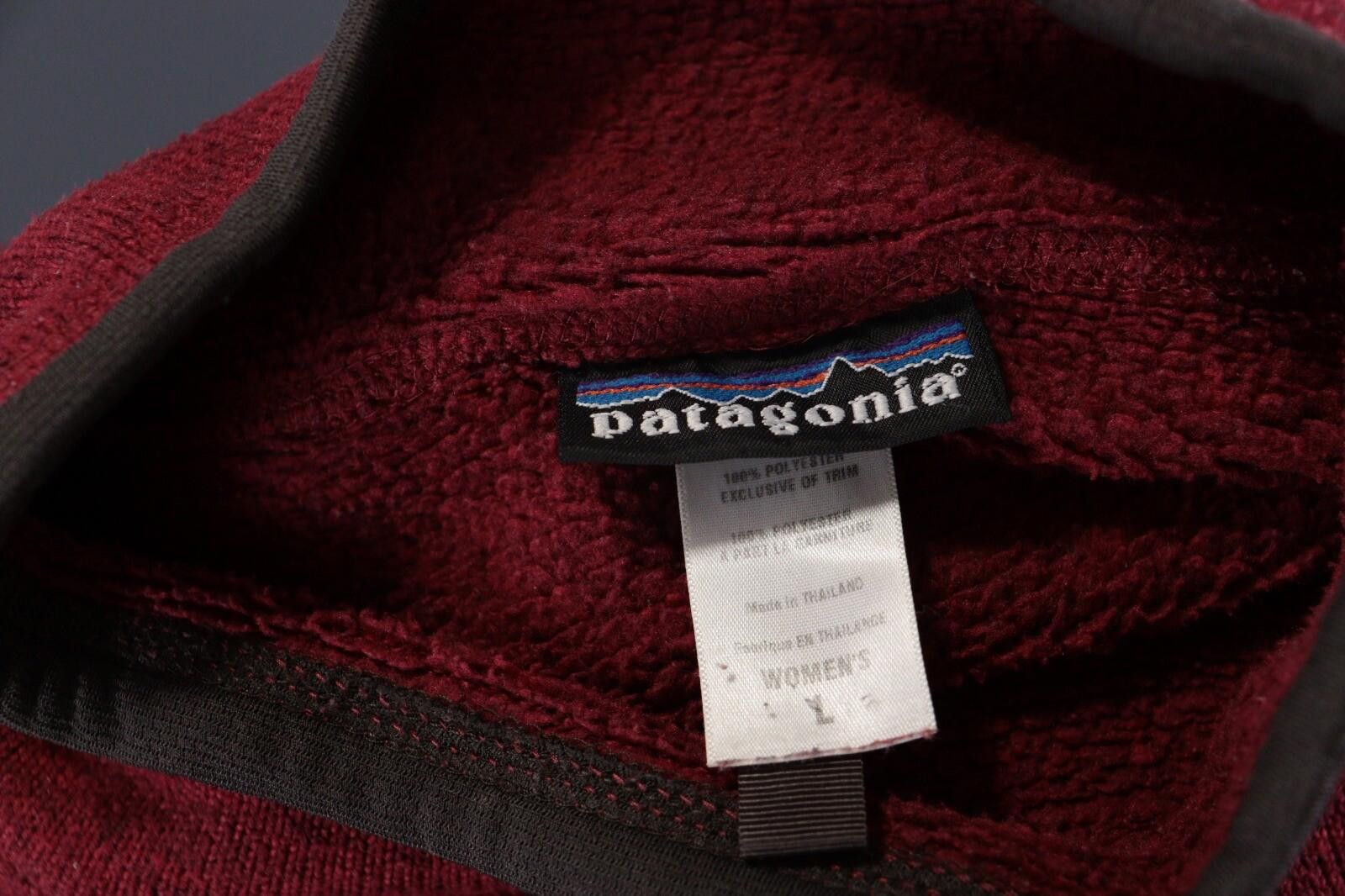 Patagonia Patagonia Red Mock Neck Full Zip Hiking Fleece Jacket Size L Size L / US 10 / IT 46 - 11 Thumbnail