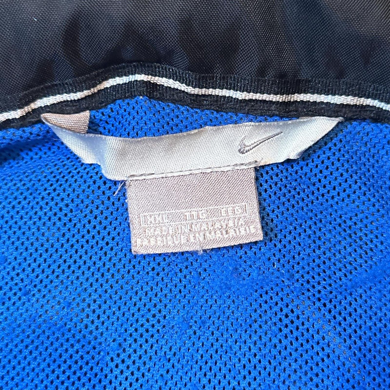 Nike VTG Y2K Black Nike Silver Tag Half-Zip Windbreaker Jacket Size US XXL / EU 58 / 5 - 5 Thumbnail