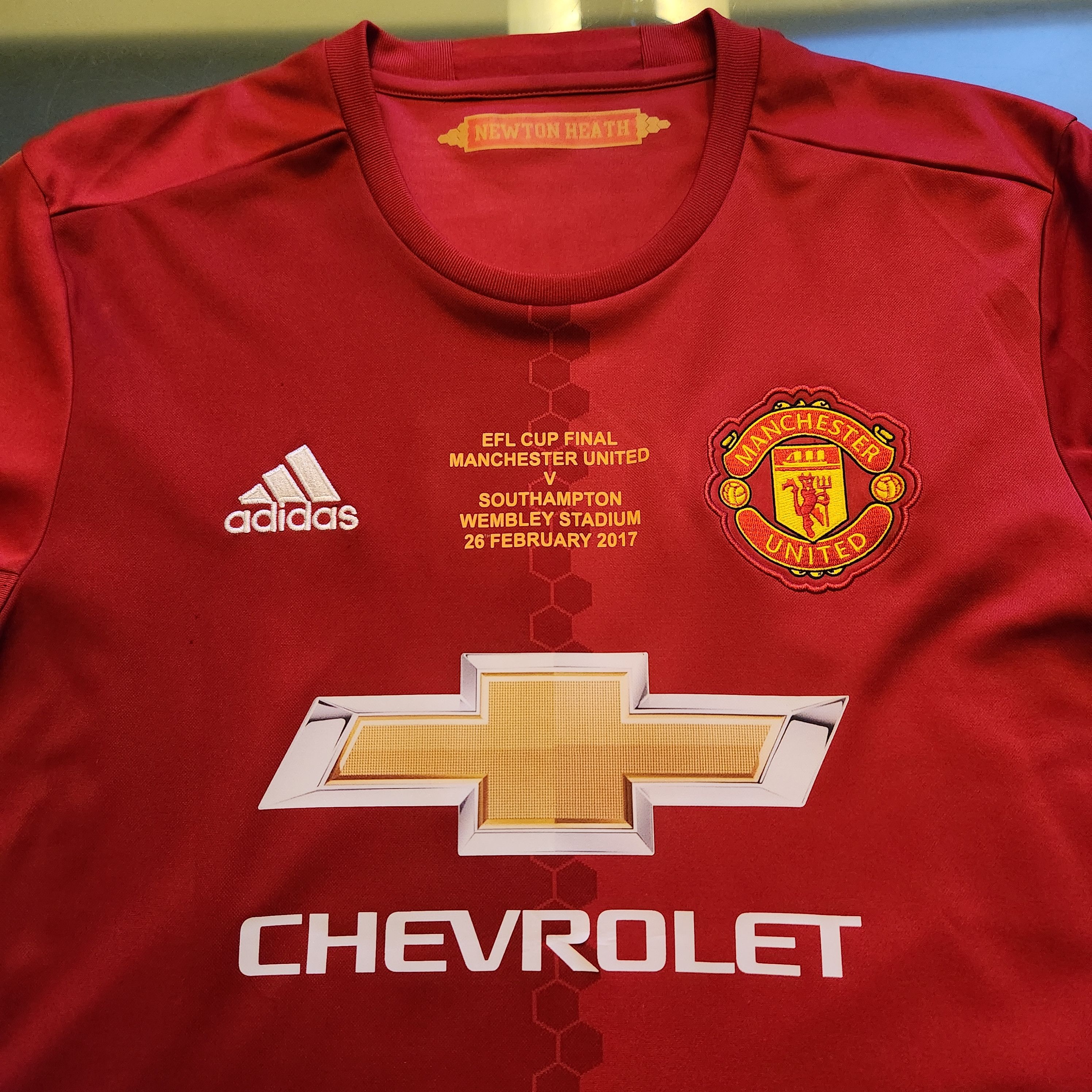 Nike Authentic Manchester United IBRA 2016-2017 EFL Cup MDT Home Size US M / EU 48-50 / 2 - 7 Thumbnail