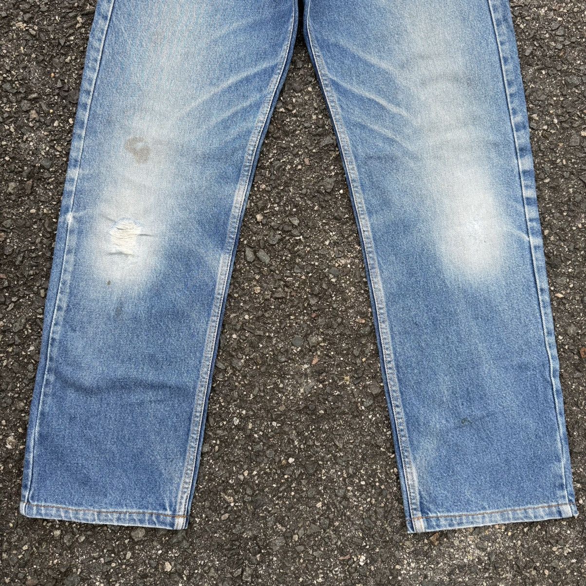 Giorgio Armani VINTAGE ARMANI JEANS 90' LIGHT WASH DENIM JEAN PANTS Size US 31 - 5 Thumbnail