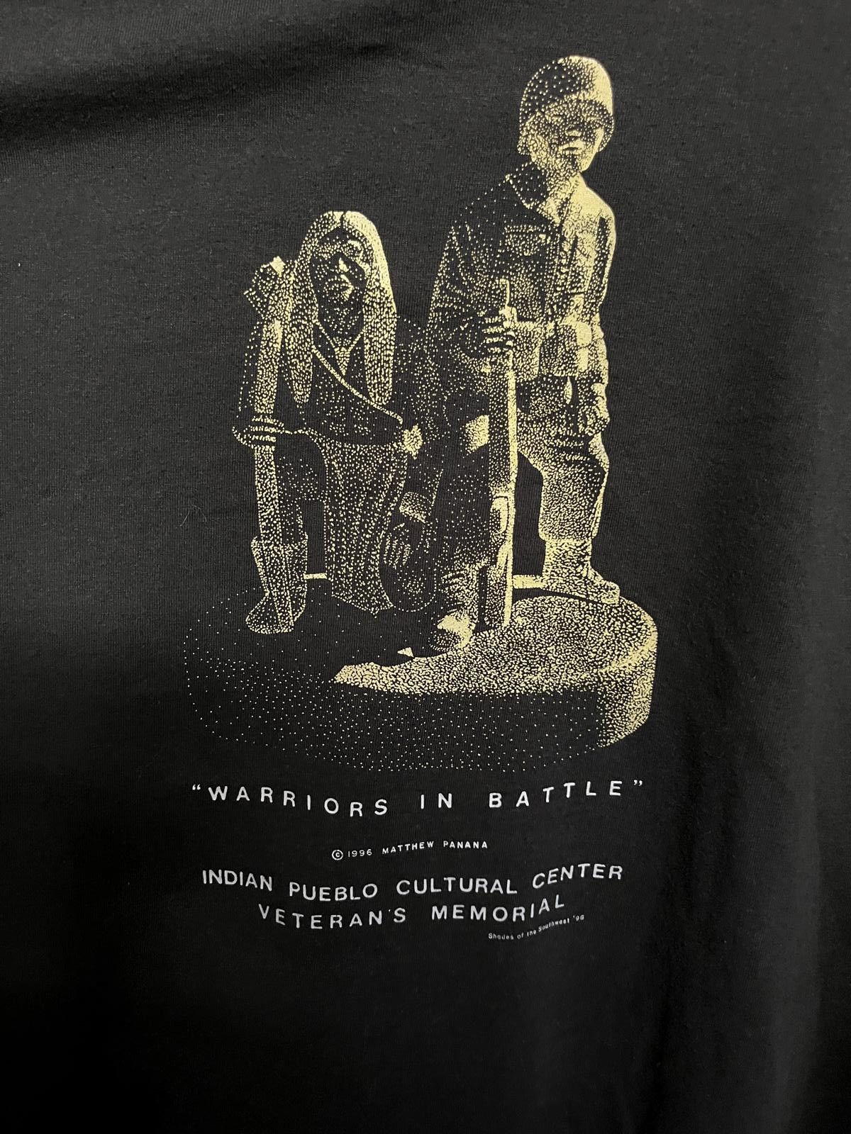 Designer Warriors in Battle T-shirt Statue American Indian Veterans Size US XL / EU 56 / 4 - 3 Thumbnail