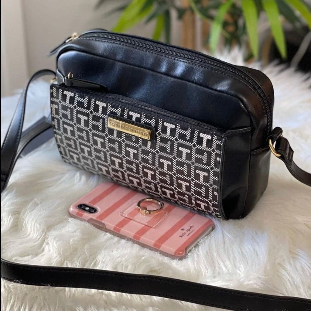 Tommy Hilfiger Tommy Hilfiger Crossbody Bag One Size Black and White Size ONE SIZE - 3 Thumbnail