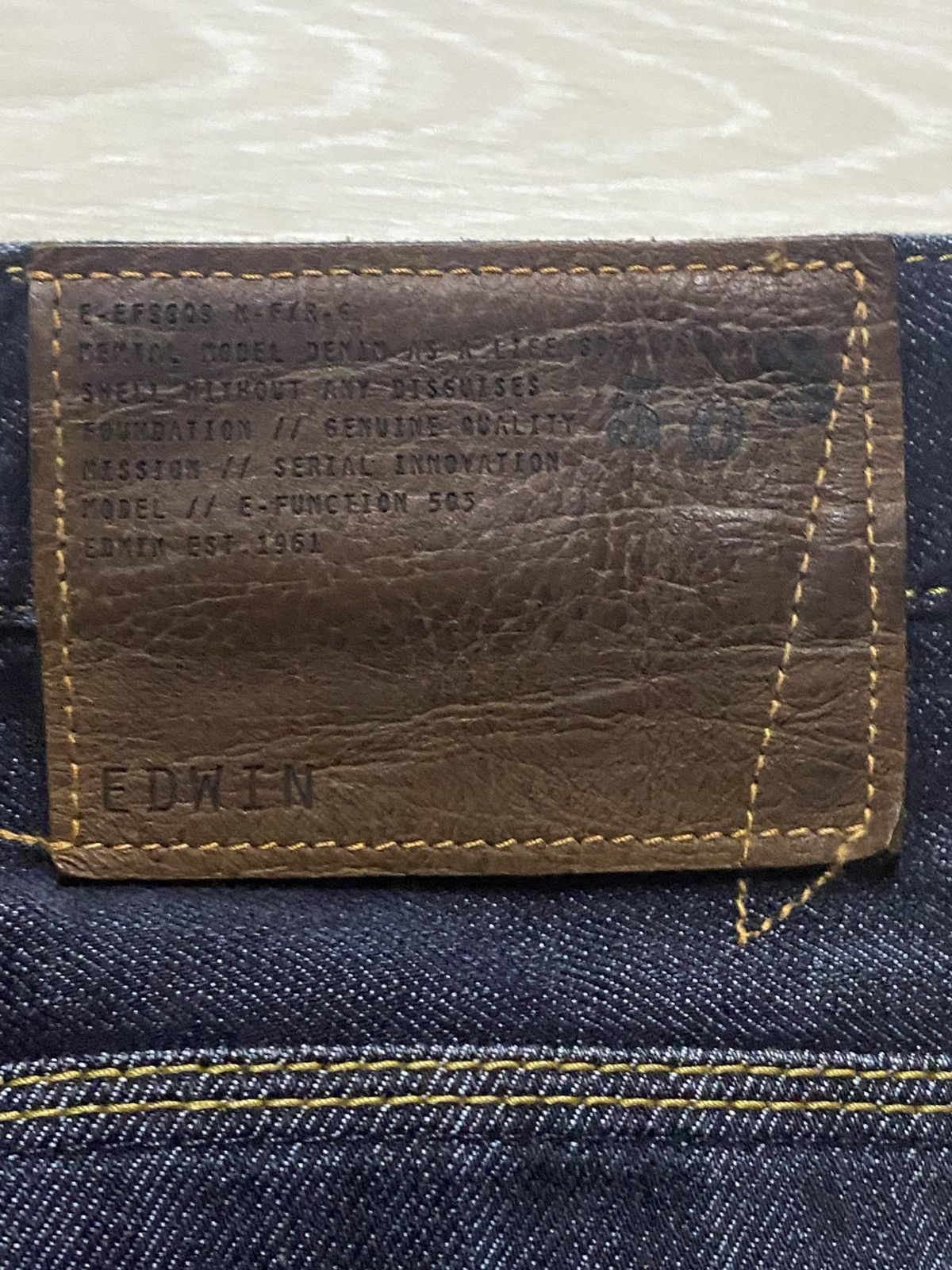 Edwin Vintage Edwin Twist Leg Faded Wash Distressed Loose Jeans Size US 31 - 9 Thumbnail