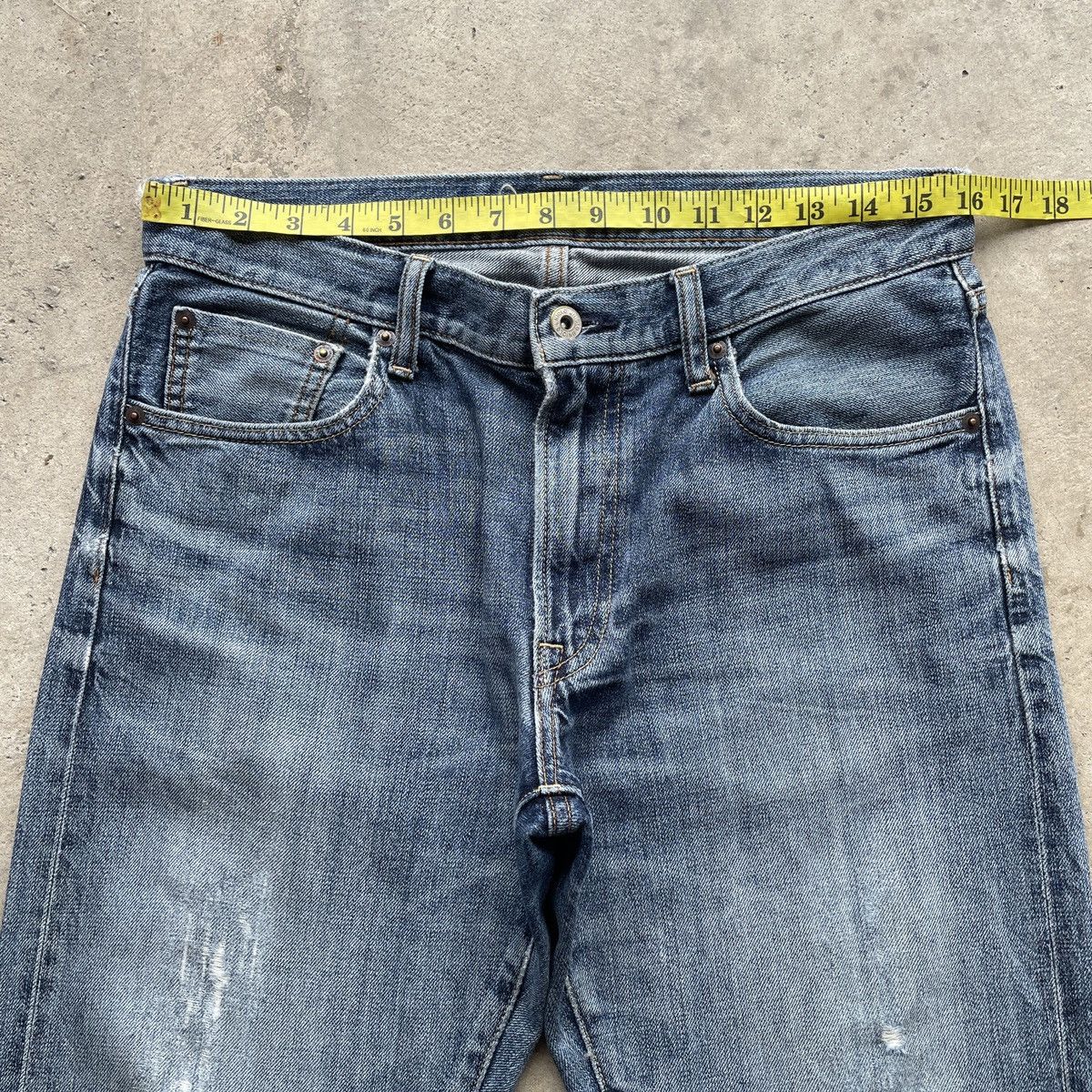 Japanese Brand Vintage Japanese Distressed Jeans Denim Faded Pants W32 Size US 32 / EU 48 - 5 Thumbnail