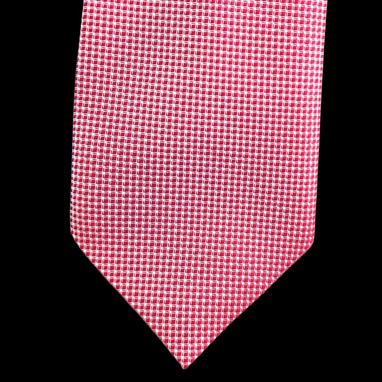 Other Red Tie Pink Polka Dot Rosso Bianco 3.25 Inch Wide 60 Inches Size ONE SIZE - 4 Thumbnail