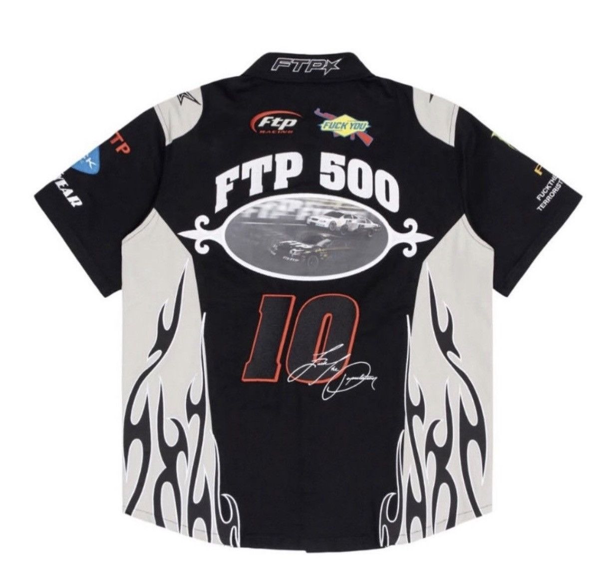 Fuck The Population FTP Raceway Button Up Shirt Medium IN HAND Size US M / EU 48-50 / 2 - 2 Thumbnail