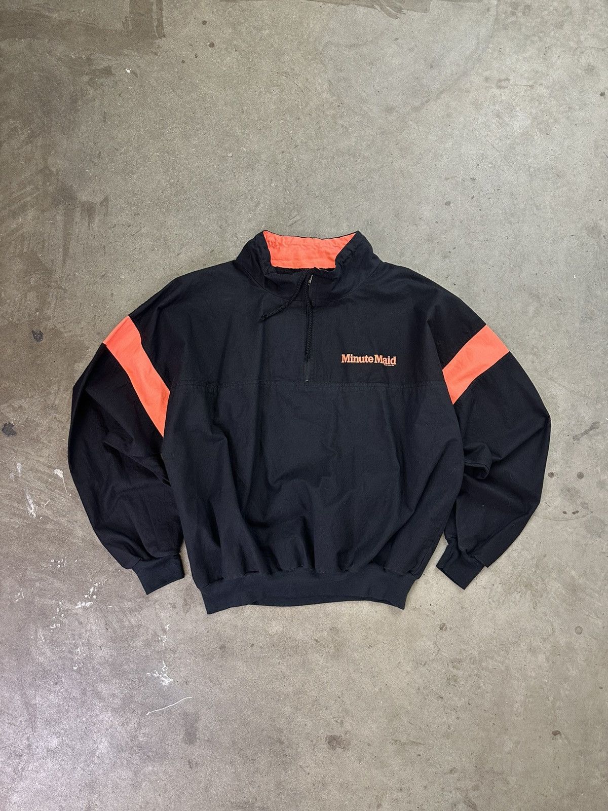 Vintage Vintage Minute Maid 1/4 Zip Pullover Large 90s Canada Neon Size US L / EU 52-54 / 3 - 1 Thumbnail