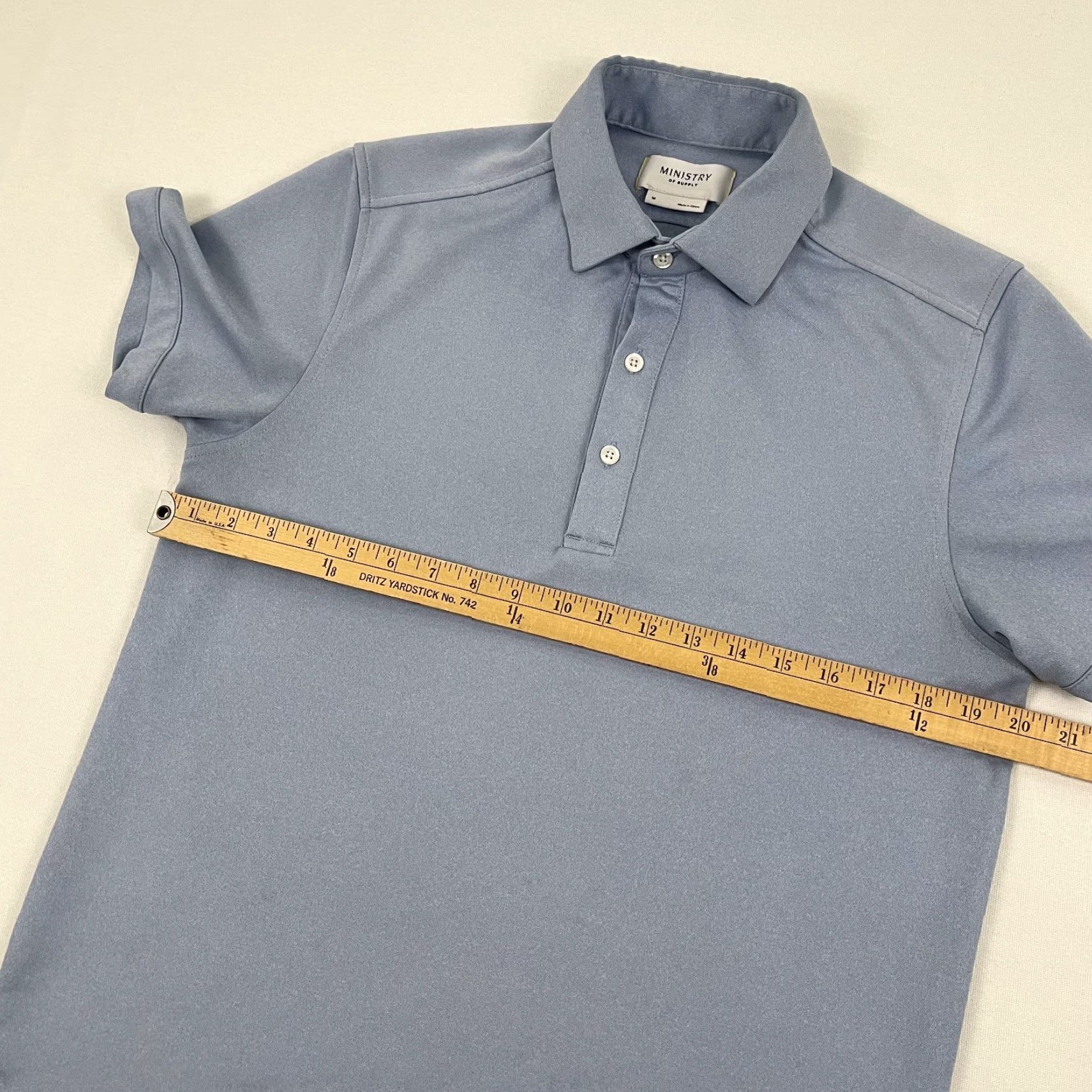 Vintage Ministry of Supply Polo Shirt Mens Medium Blue Golf Business Casual Office Work Size US M / EU 48-50 / 2 - 4 Thumbnail