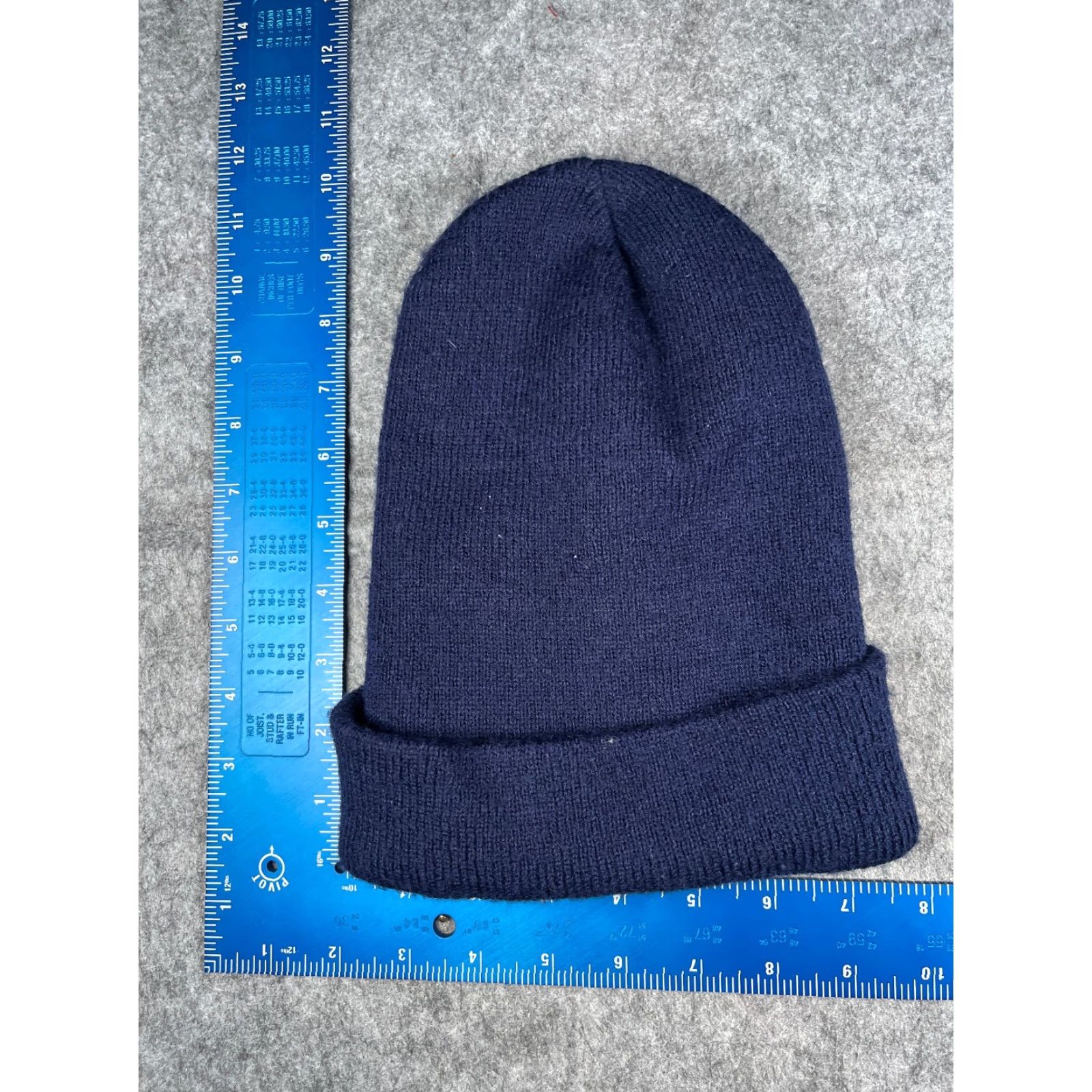 Vintage Town Talk Beanie Hat Adult One Size Blue Knit 100% Acrylic Christmas Southgate Golf Course Style Ski Logo Mens Size ONE SIZE - 4 Thumbnail