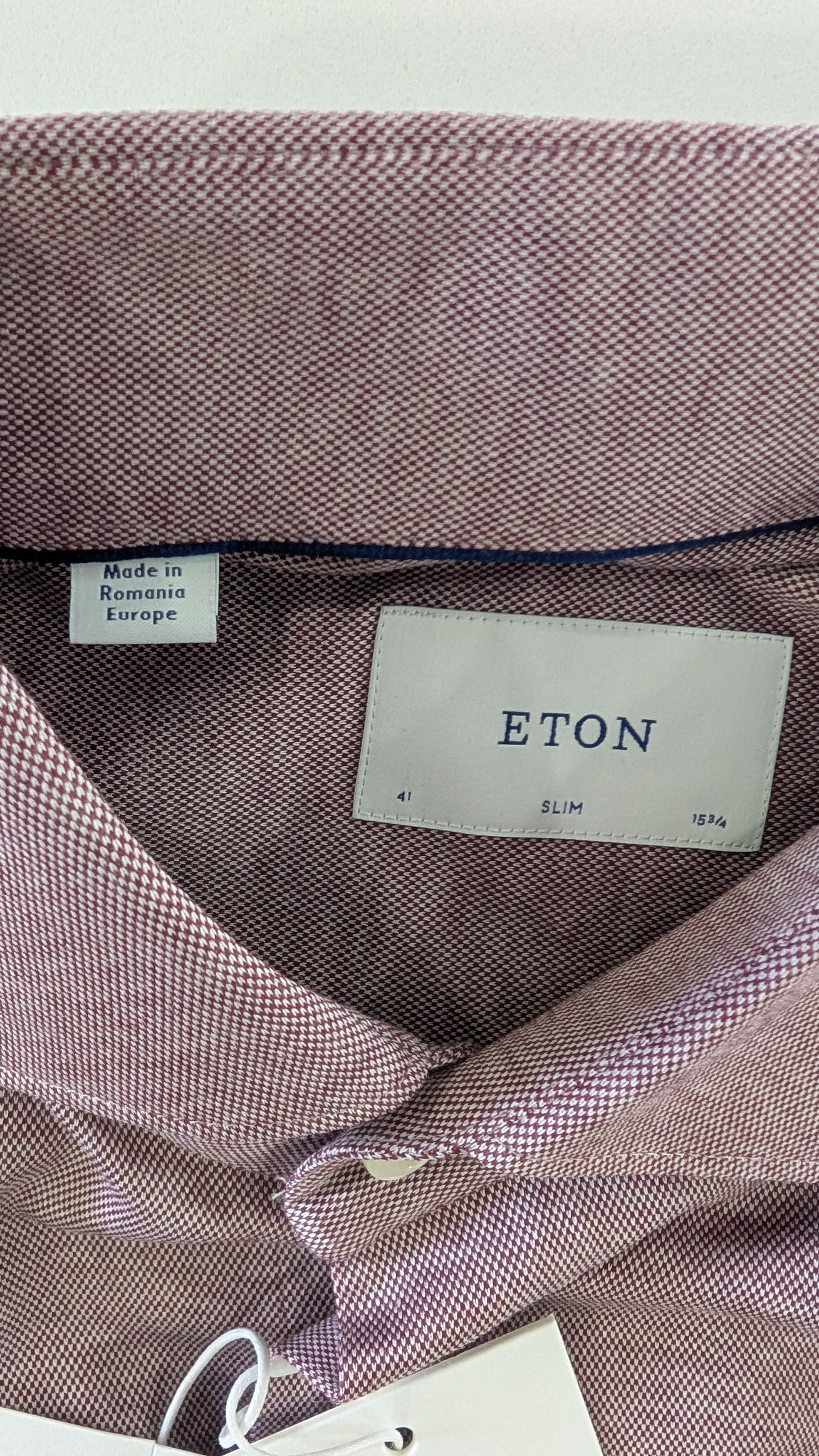 Eton Eton Filo di Scozia Knitted Jersey Size 16 41 Slim Red Size US S / EU 44-46 / 1 - 6 Thumbnail