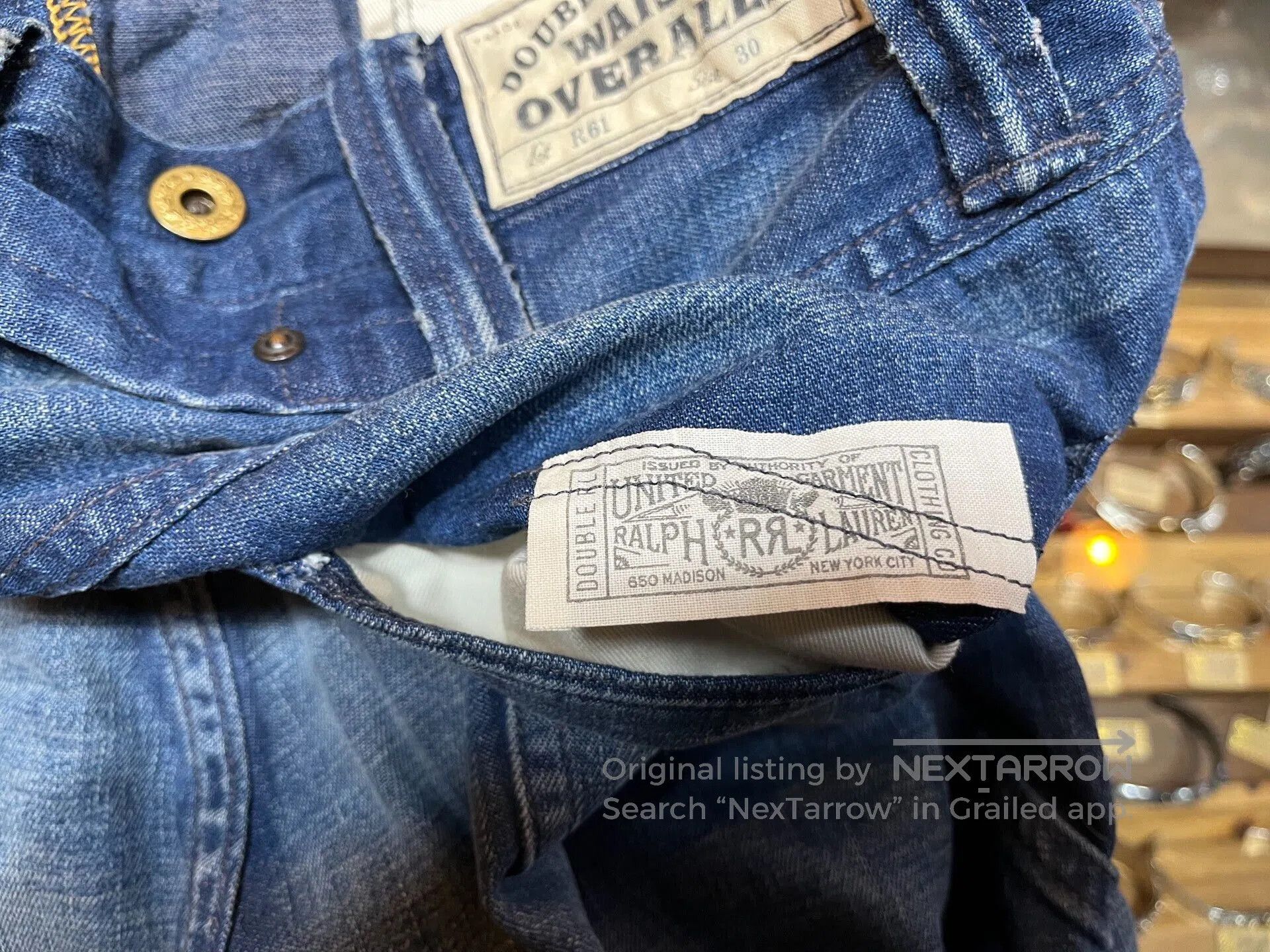 RRL Ralph Lauren vintage rrl casual denim pants by ralph lauren. Size US 30 / EU 46 - 6 Thumbnail