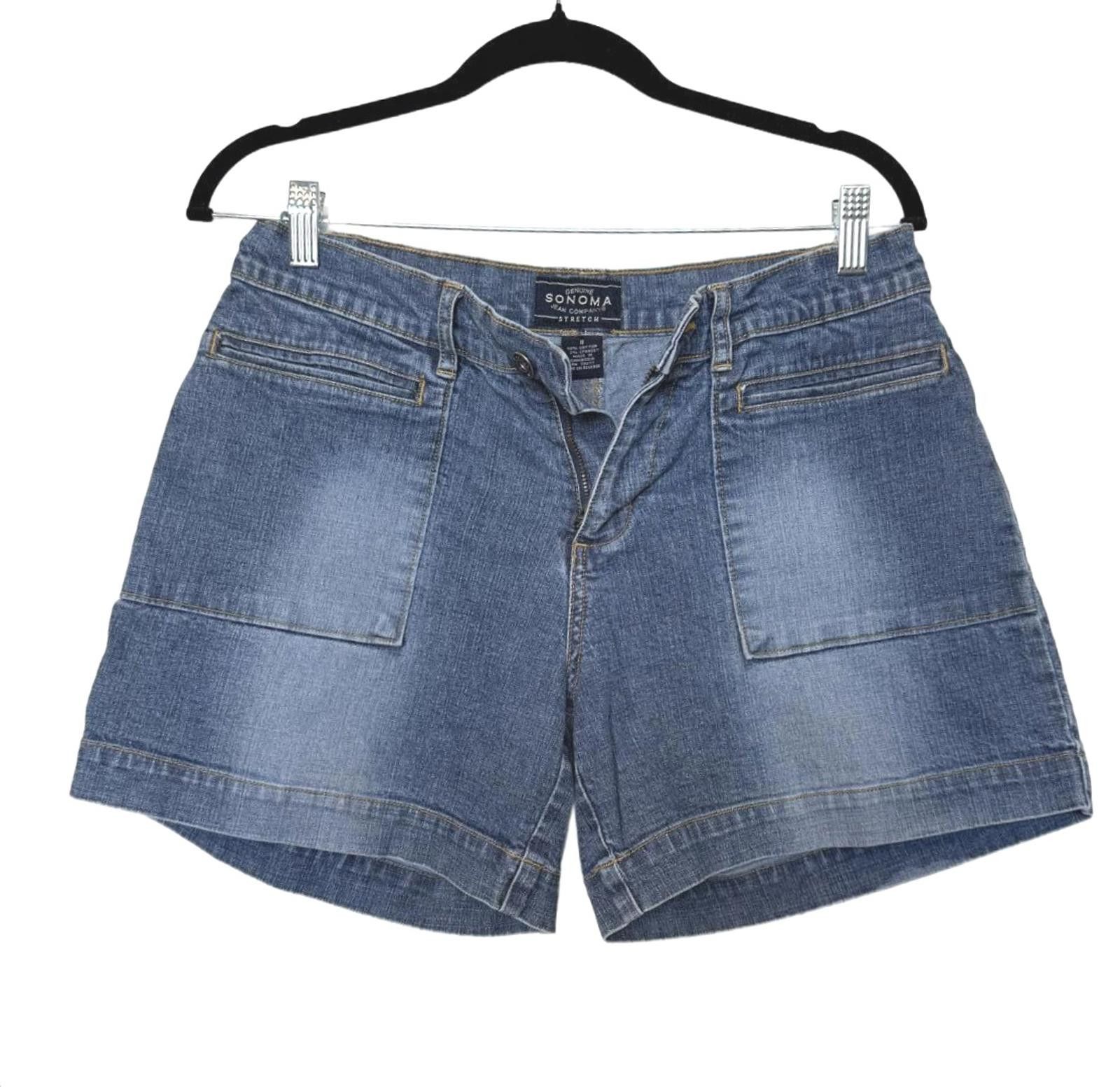 Sonoma Women's Vintage 90s Basic Denim Shorts Size 32" / US 10 / IT 46 - 1 Thumbnail